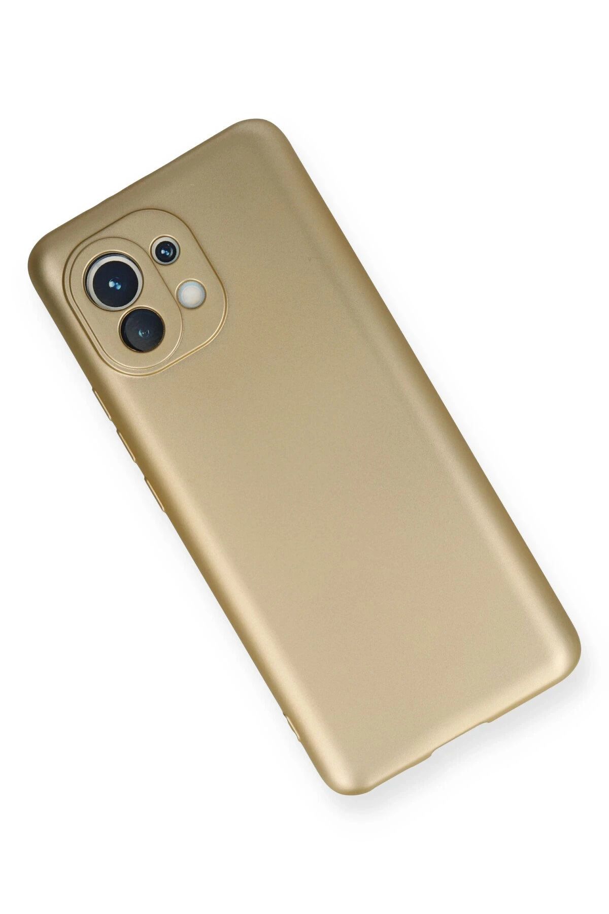 NewFace Xiaomi Mi 11 Kılıf First Silikon - Gold SVLRS