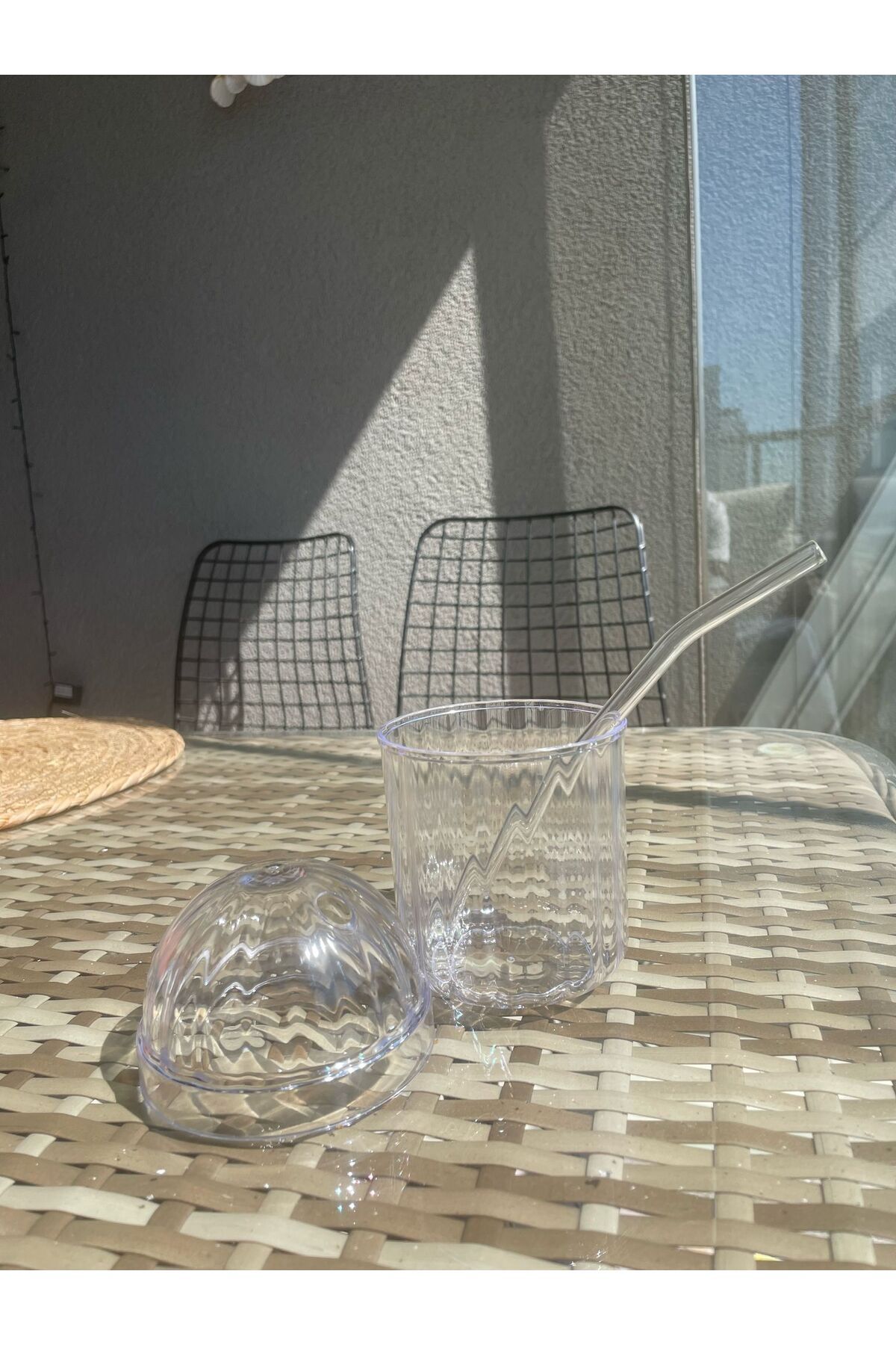 Tercih Home Kapaklı Pipetli Pinterest Bardak | Soğuk Kahve Ve Sunum Bardağı | 430 ml