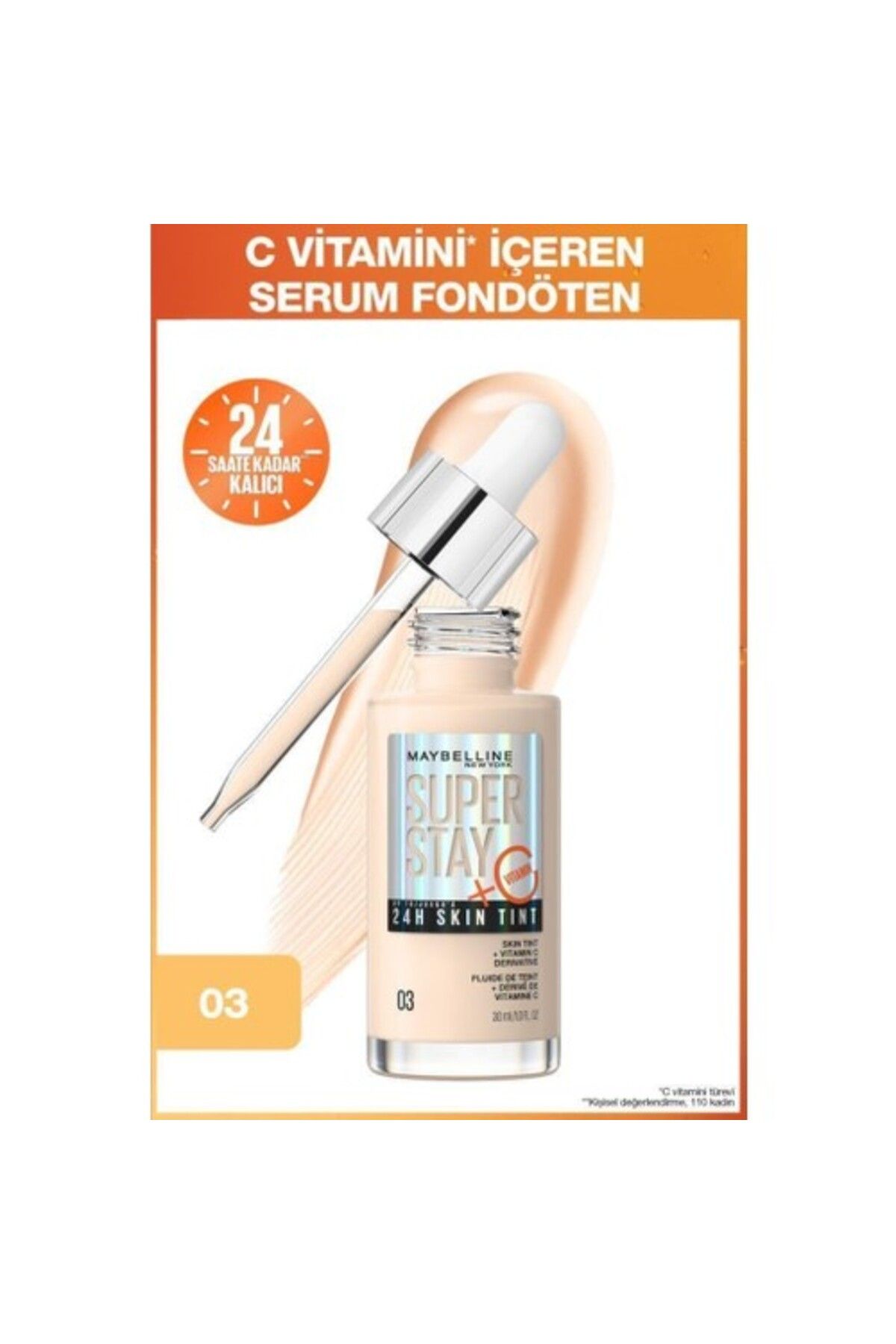 Maybelline New York Myb Fdt Superstay Glow Tınt 03