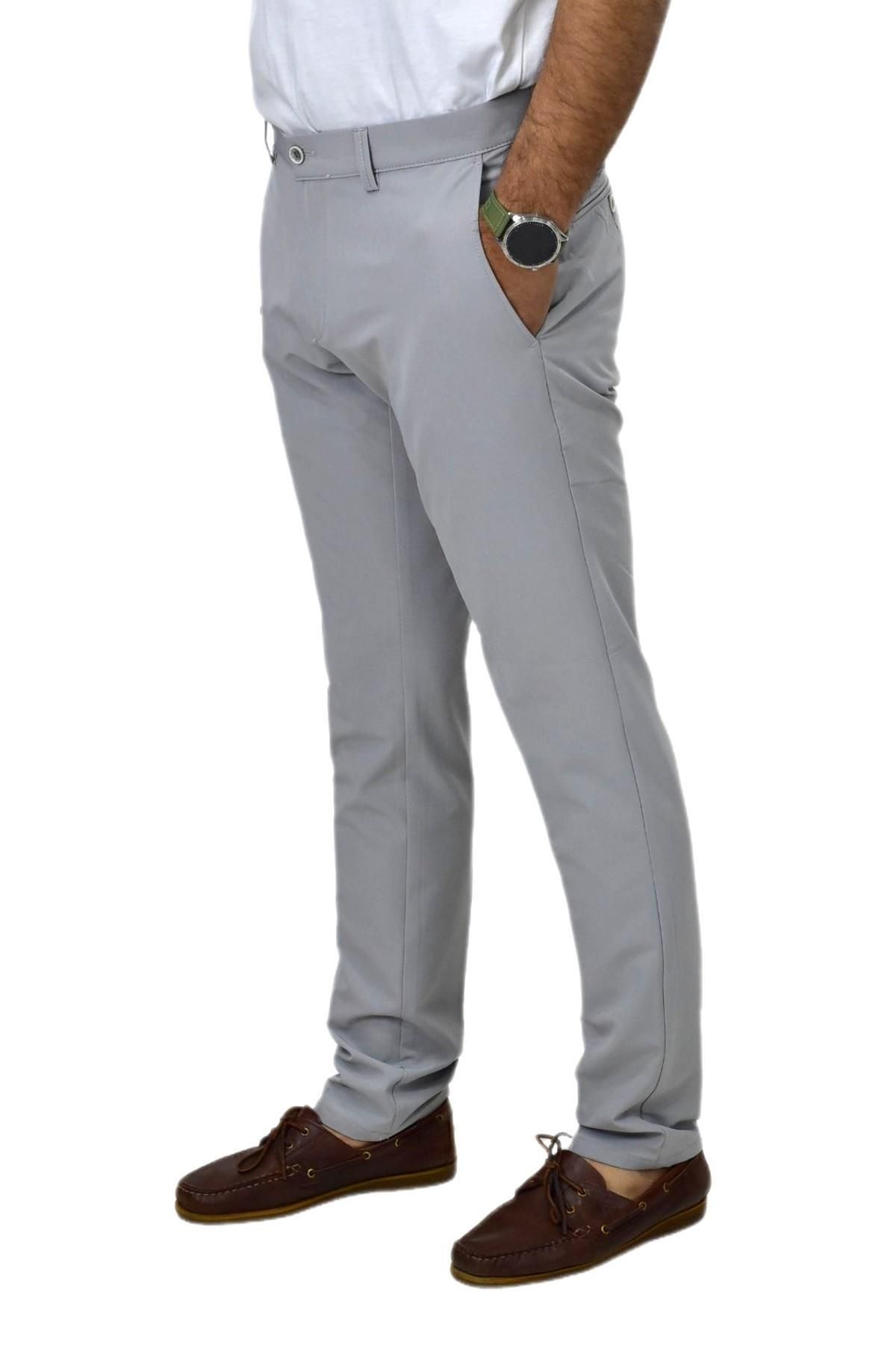 NOTRA Erkek Silim Fit Kumaş Pantolon Gomes 199 BGL-ST04488