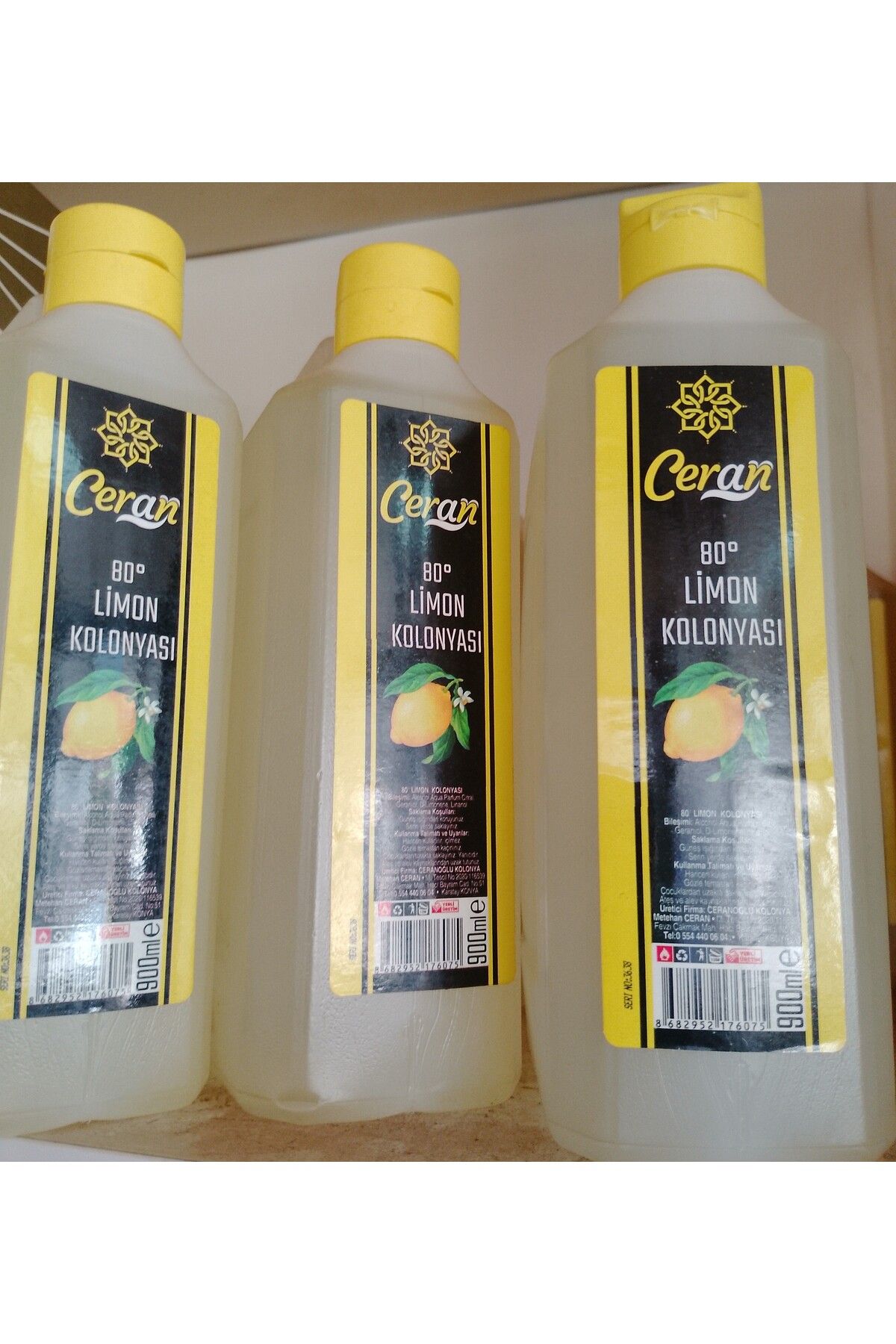 Ceran limon kolonyası 80 derece 3 adet