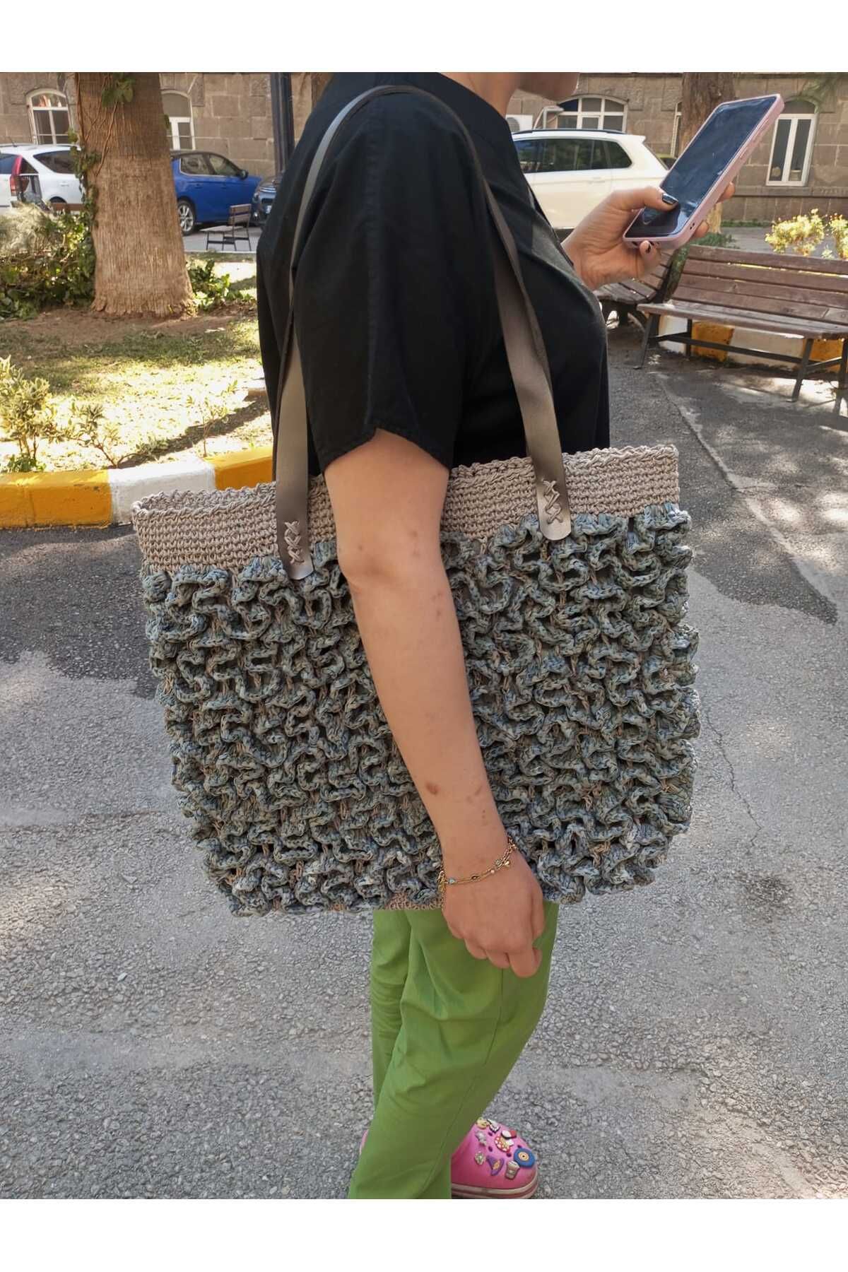 ipek butik İpek butik gri kol çantası