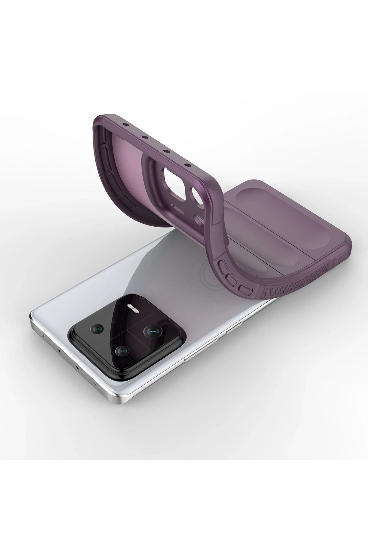 NewFace Xiaomi Mi 13 Uyumlu Kılıf Optimum Silikon - Mor SVLRS