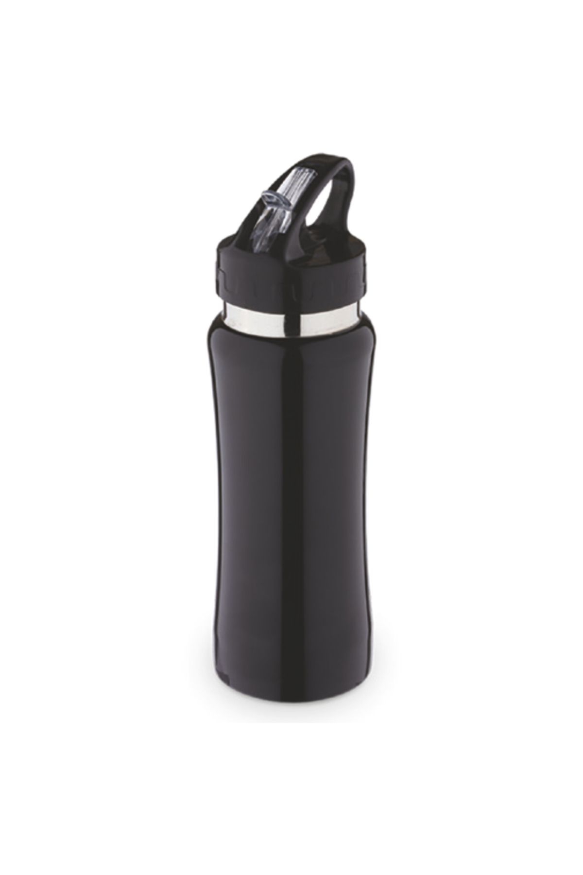 Gen Promosyon Emzikli Paslanmaz Çelik Matara (750 ml) - Siyah