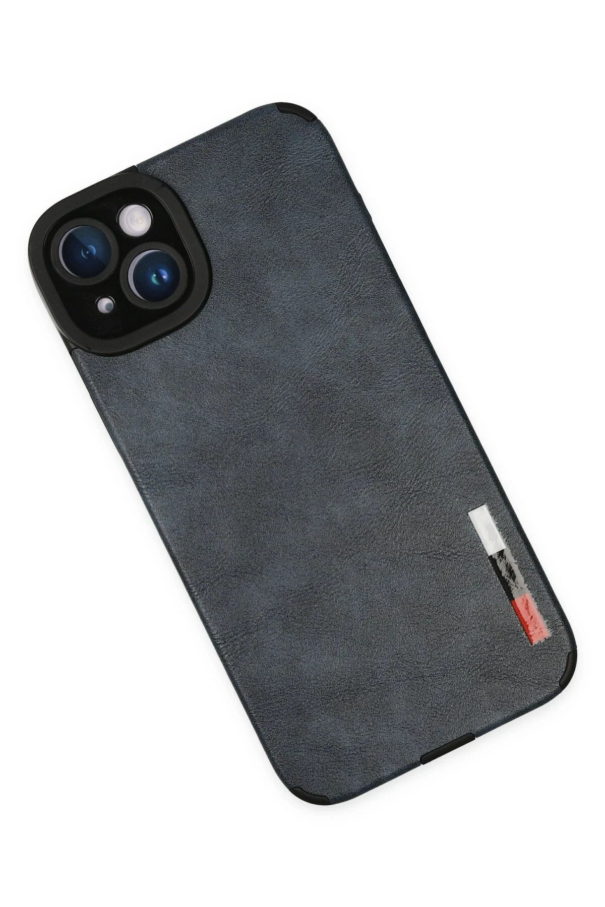NewFace iPhone 14 Plus Kılıf Loop Deri Silikon - Lacivert SVLRS