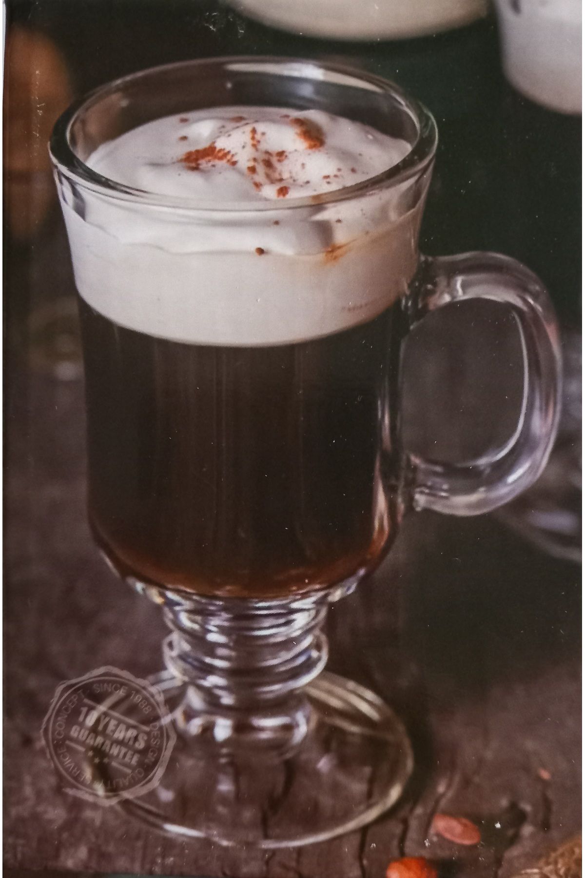 Tercih Home 4'lü Kulplu Cam Latte Cappuccino Macchiato Kahve Coffee Kupası