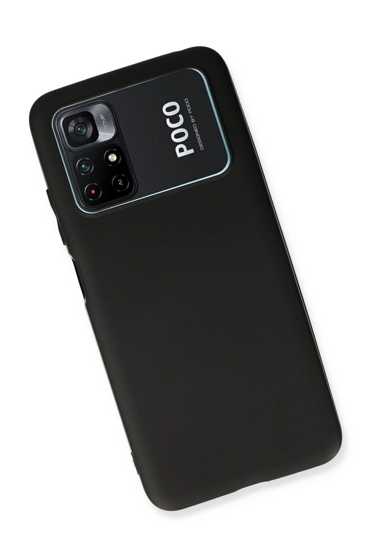 NewFace Xiaomi Poco M4 Pro 4G Kılıf First Silikon - Siyah SVLRS