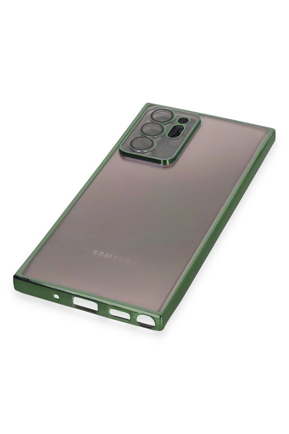 NewFace Samsung Galaxy Note 20 Ultra Kılıf Lensli Silikon - Yeşil SVLRS