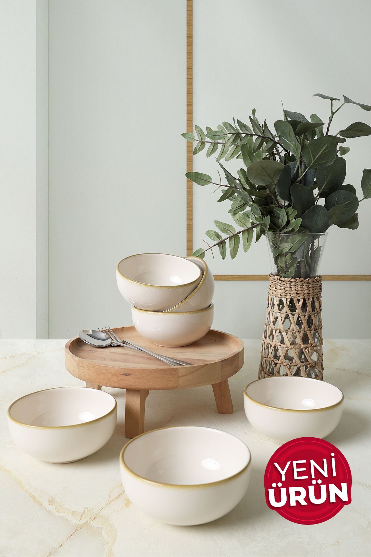 Keramika Bronze Bloom Bulut Kase 12 Cm 6 Adet 22928