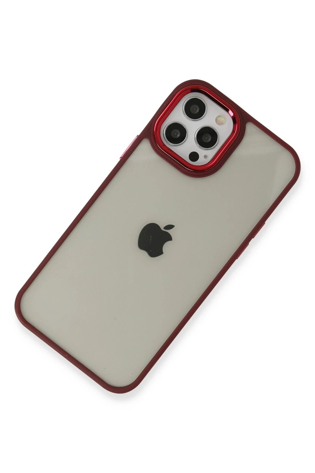 NewFace iPhone 12 Pro Max Kılıf Dora Kapak - Kırmızı GLSTD