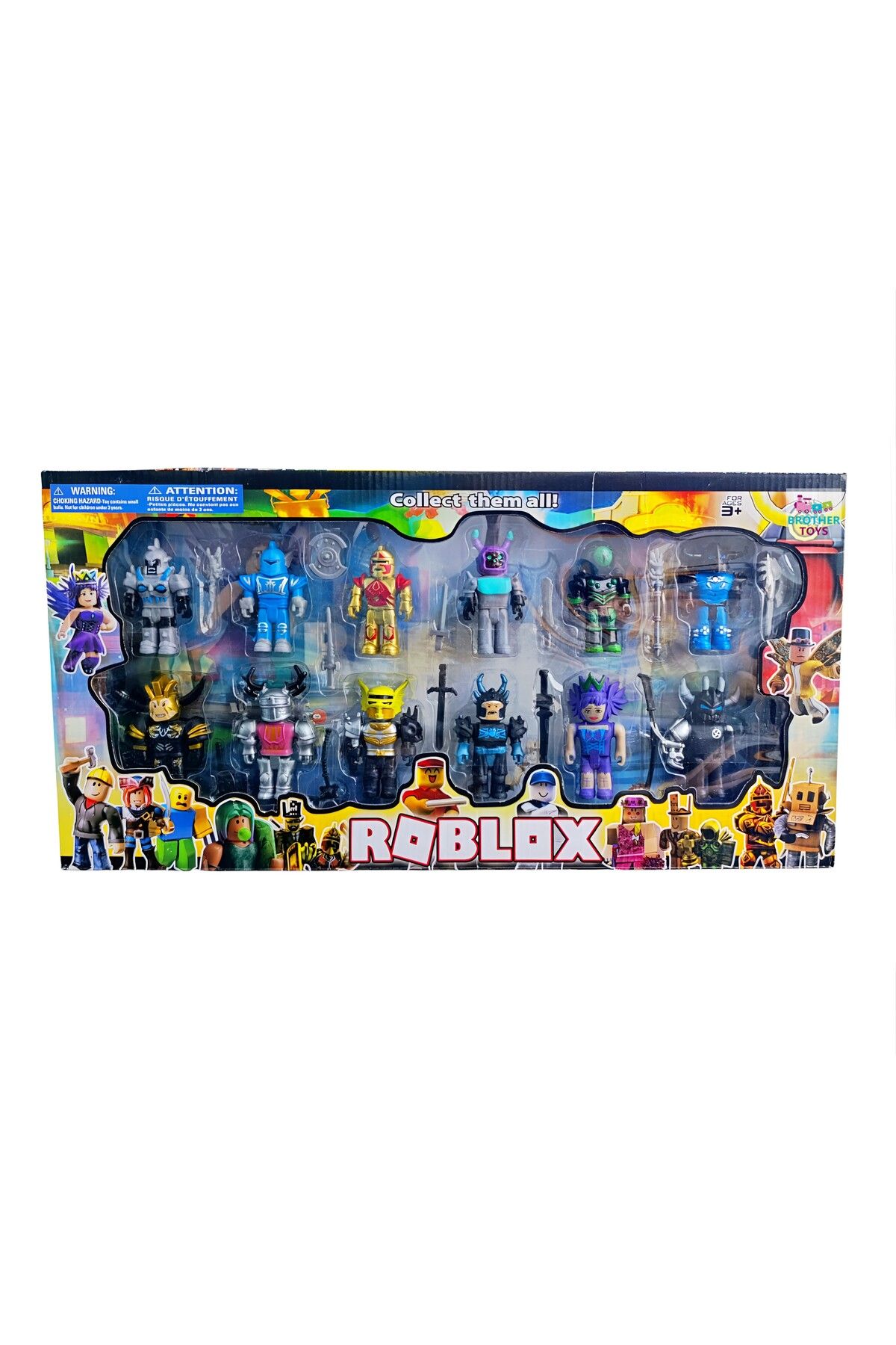Brother Toys Roblox 12'li Eklemleri Hareketli Kaliteli Figür Oyuncak Toplam 24 Parça Set