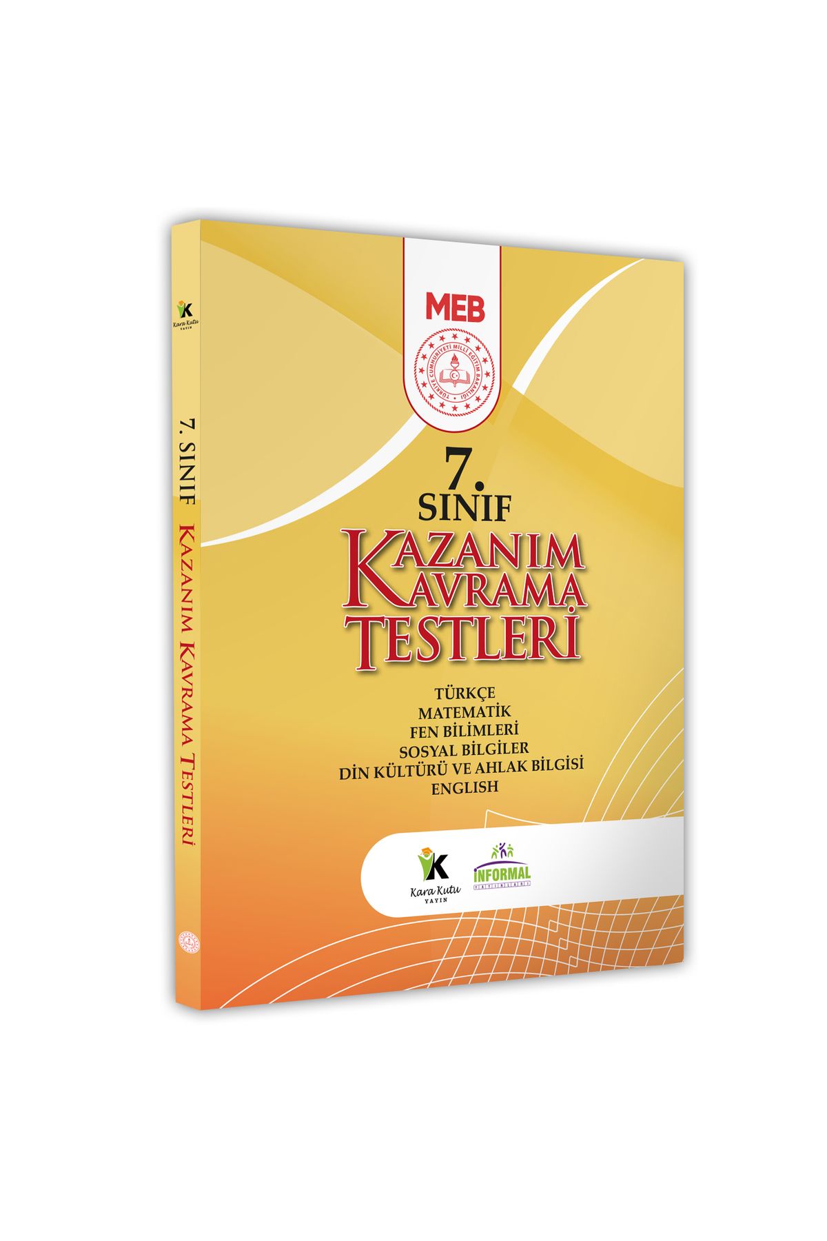 Karakutu Yayınları 2025 7.Sınıf MEB Tüm Dersler Kazanım Kavrama Testleri KKT Yaprak Test Kitabı(Renkli Basım A4 Boyut)