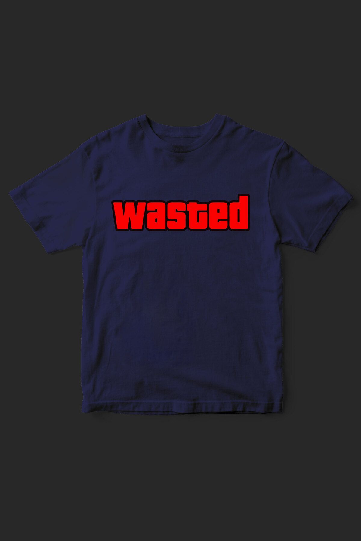 beloved.co wasted yazılı baskılı t-shirt