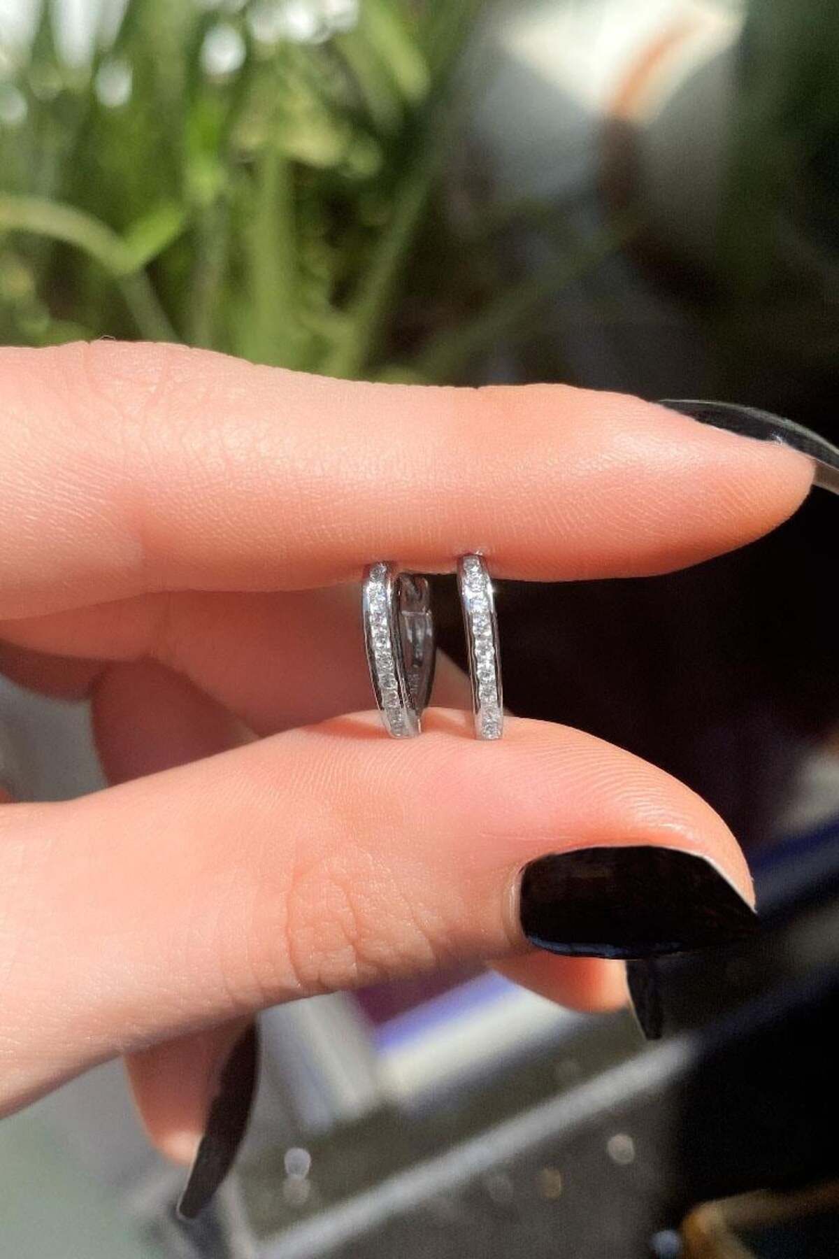 Spossy Silver Jewelry Mini Oval Halka Küpe