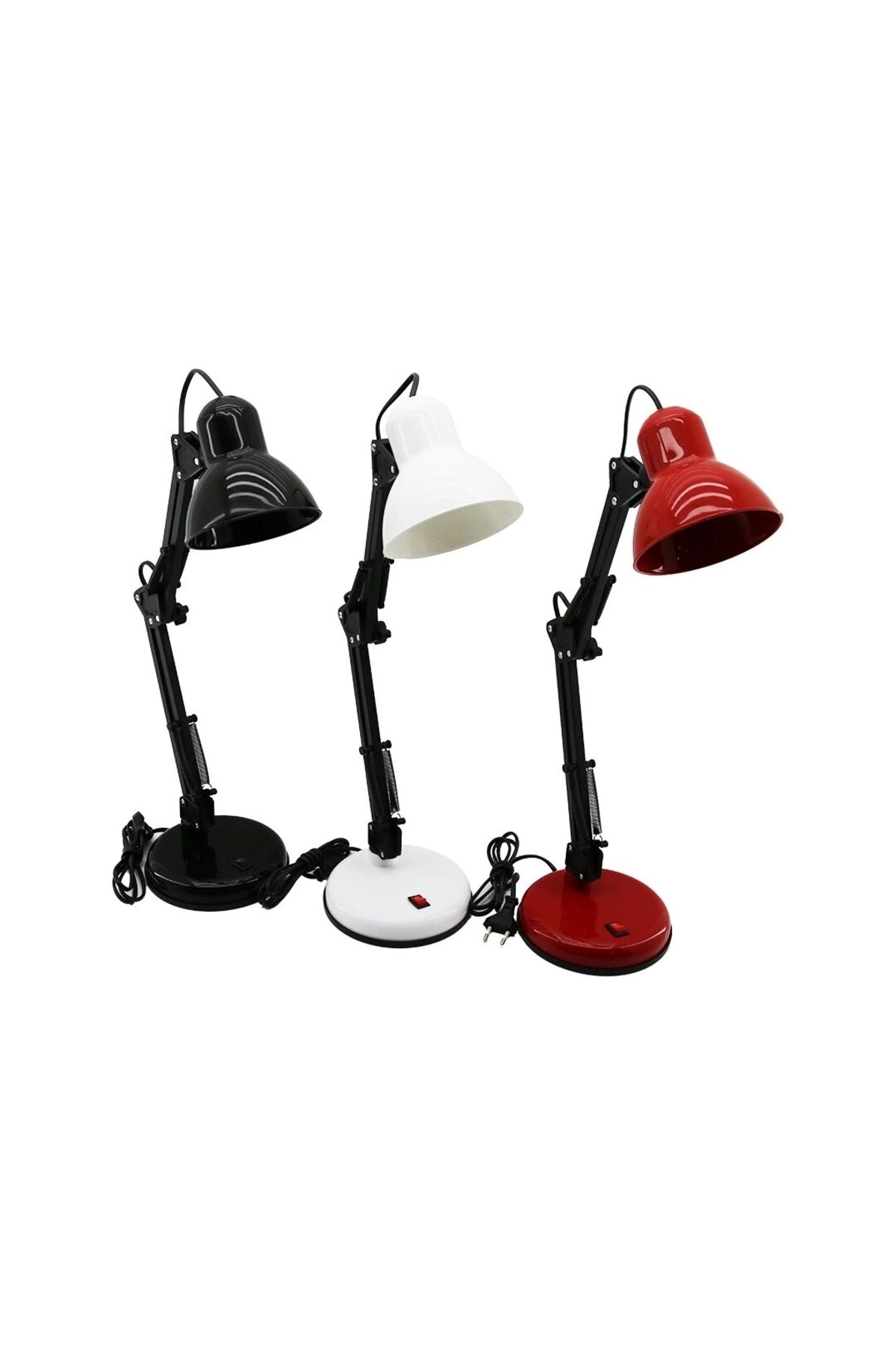 STOREMAX METAL AKROBAT AYAKLI ELEKTRİKLİ MASA LAMBASI RENKLİ PLASTİK TABLA - KAFA (5047)