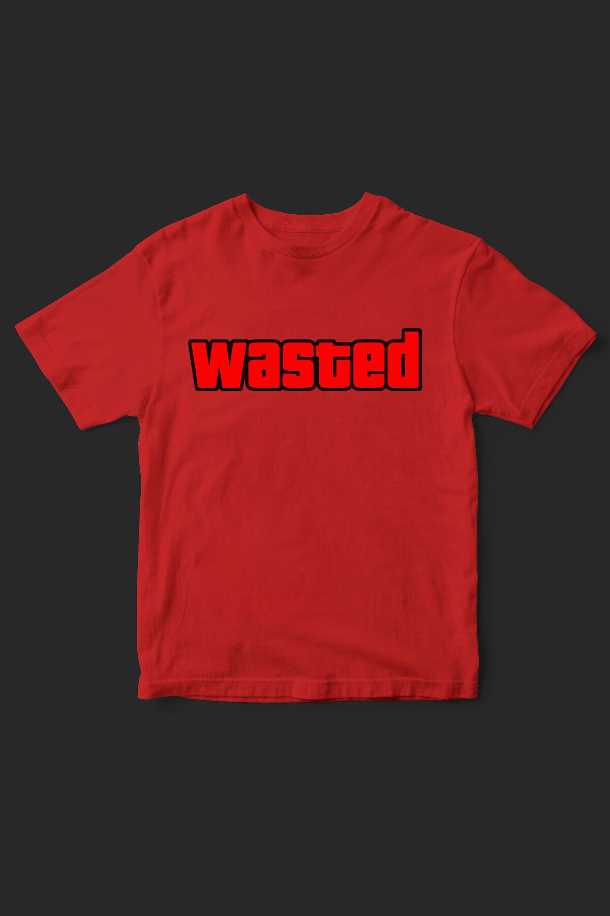 beloved.co wasted yazılı baskılı t-shirt