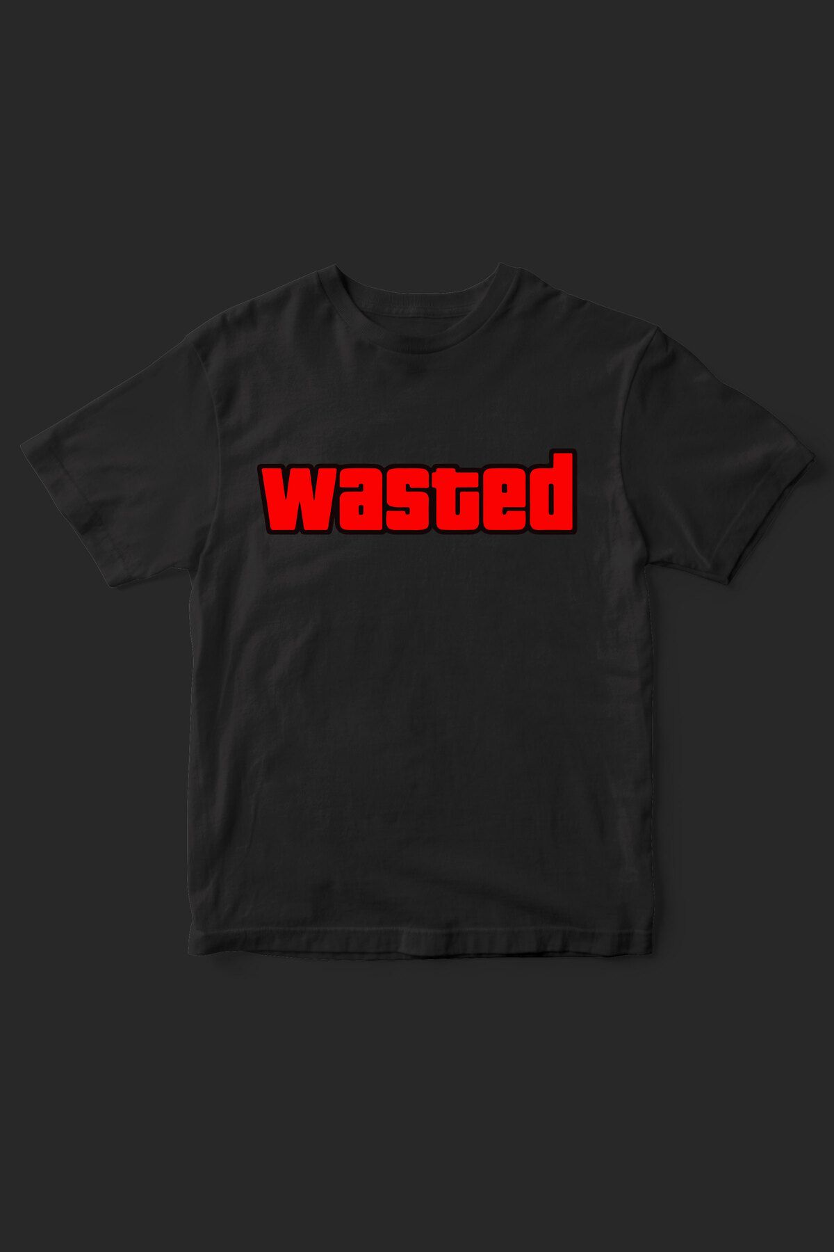 beloved.co wasted yazılı baskılı t-shirt
