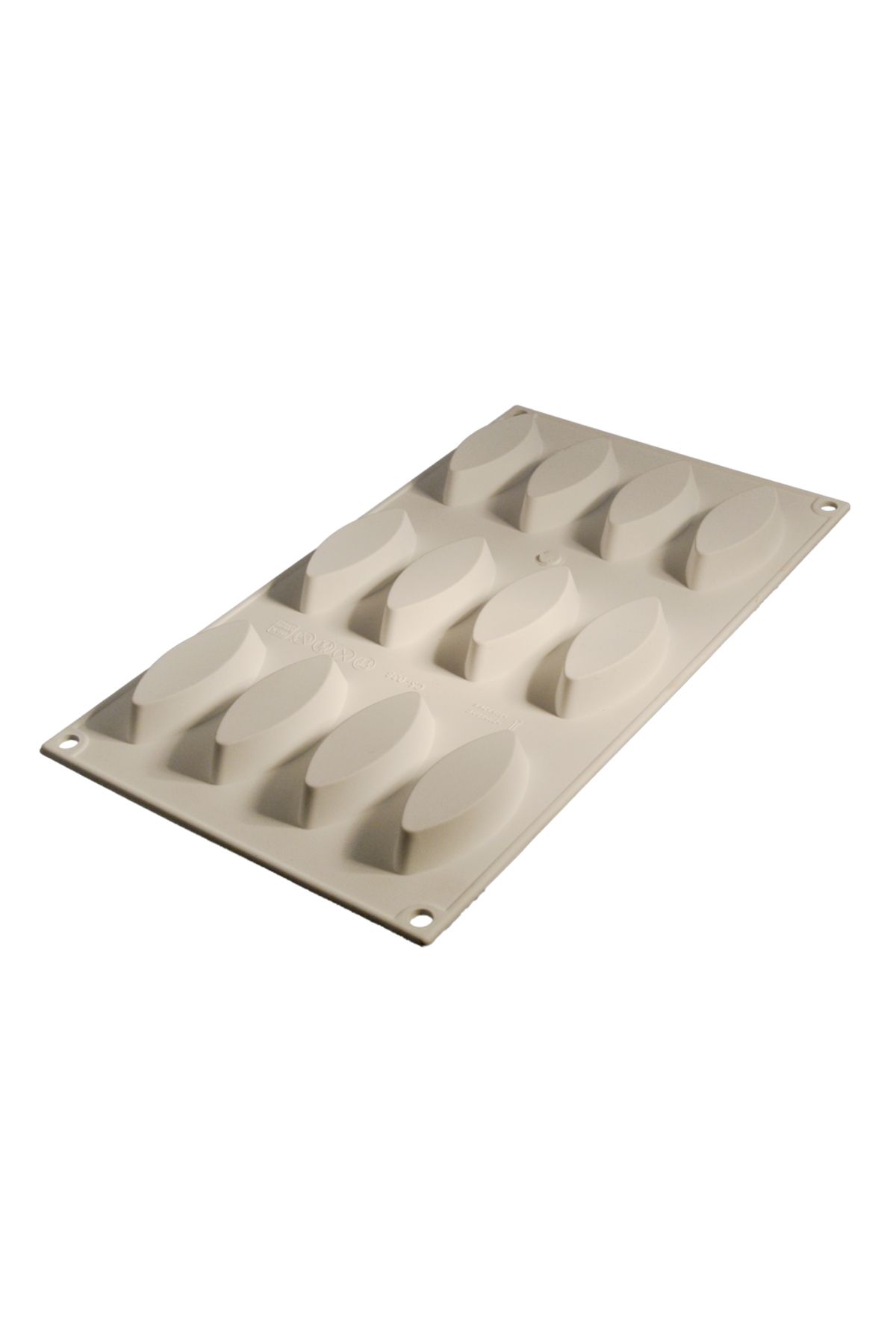 Ege Pastacılık Silikon Kek Kalıbı 12 Li Küçük Mekik 30x15 cm