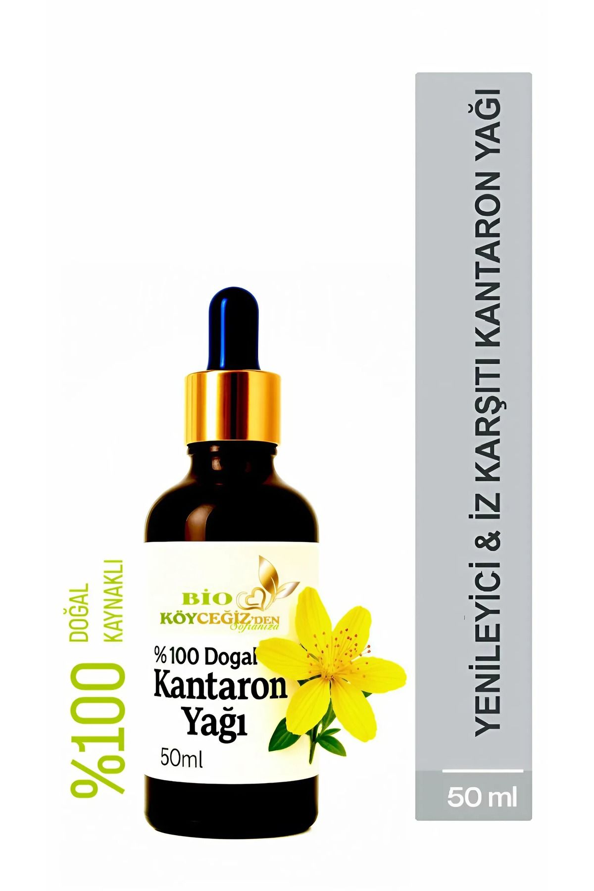 BİO KÖYCEĞİZDEN SOFRANIZA Kantaron Yağı %100 Saf Ve Doğal Soğuk Sıkım 50 Ml