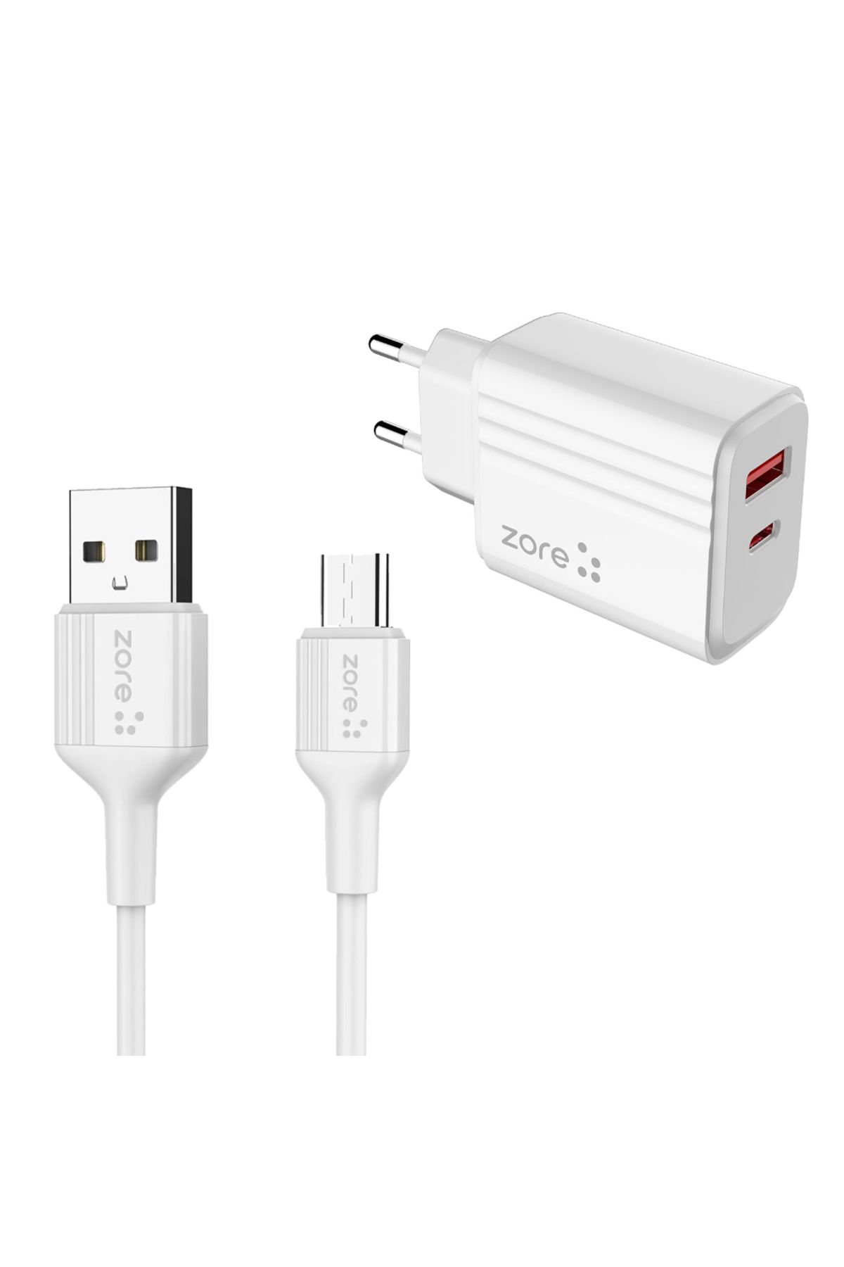 Sevela SVL Play Serisi PL06 Type-C 2in1 Seyahat Şarj Aleti 20W - Beyaz