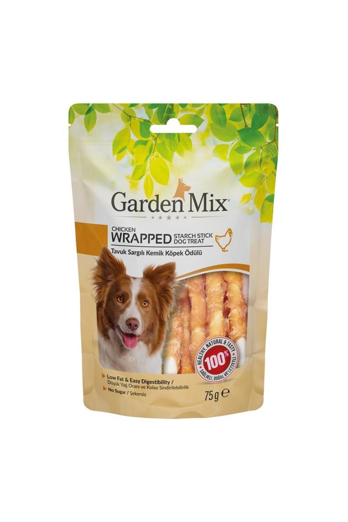 Gardenmix Garden Mix Tavuk Sargılı Kemik Köpek Ödülü 75 Gr