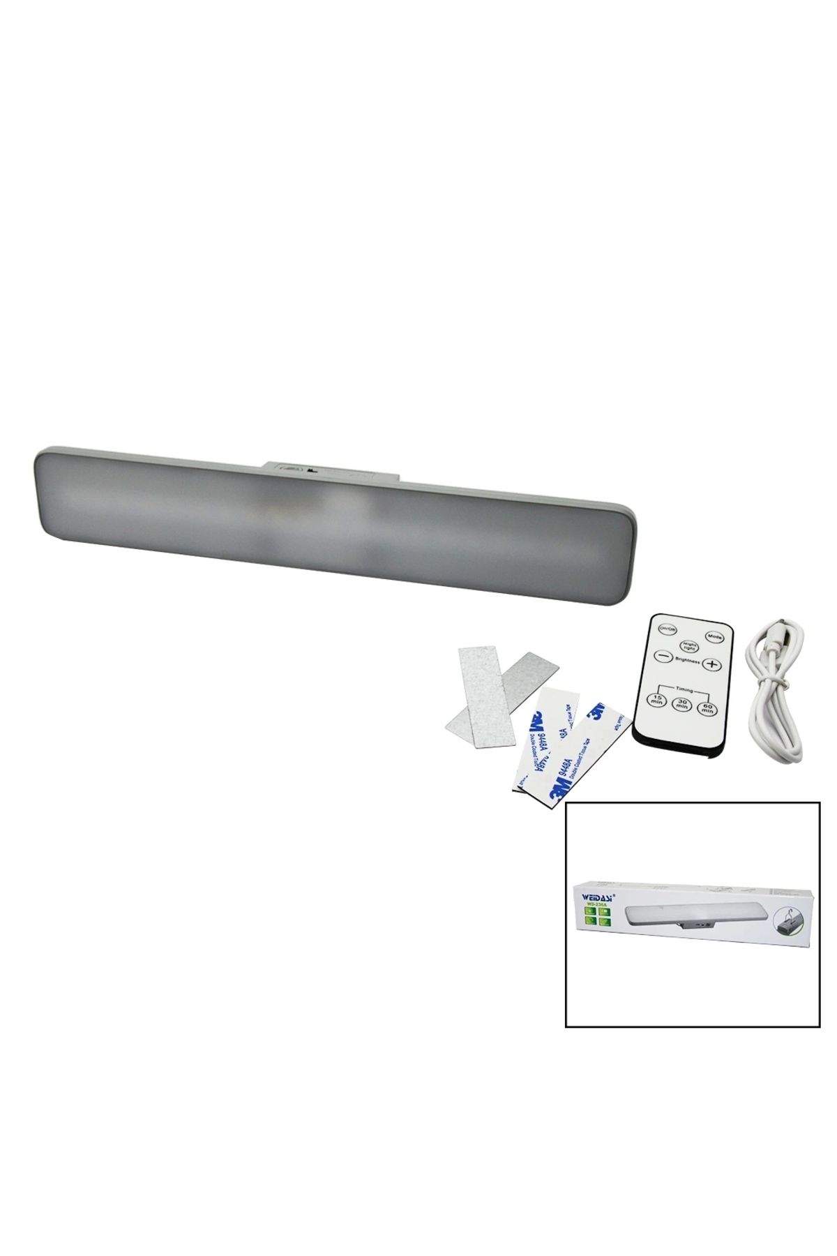 STOREMAX KUMANDALI - ZAMAN - IŞIK GÜCÜ AYARLI METAL ASKILI - USB ŞARJLI LAMBA FENER 20SMD LED (5047)