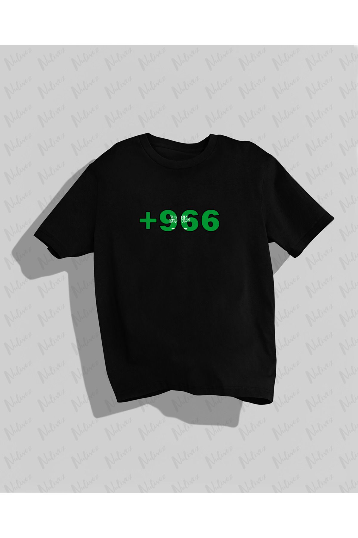 Nulivez Saudi Arabia Tasarımı Baskılı Yüksek Kalite Kompakt Unisex Oversize T-Shirt