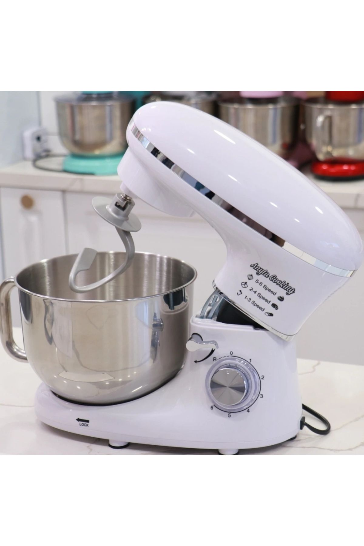 Anyta Cooking-Food Processor Mixer With 6.2 L Bowl - 1500w - White - 2