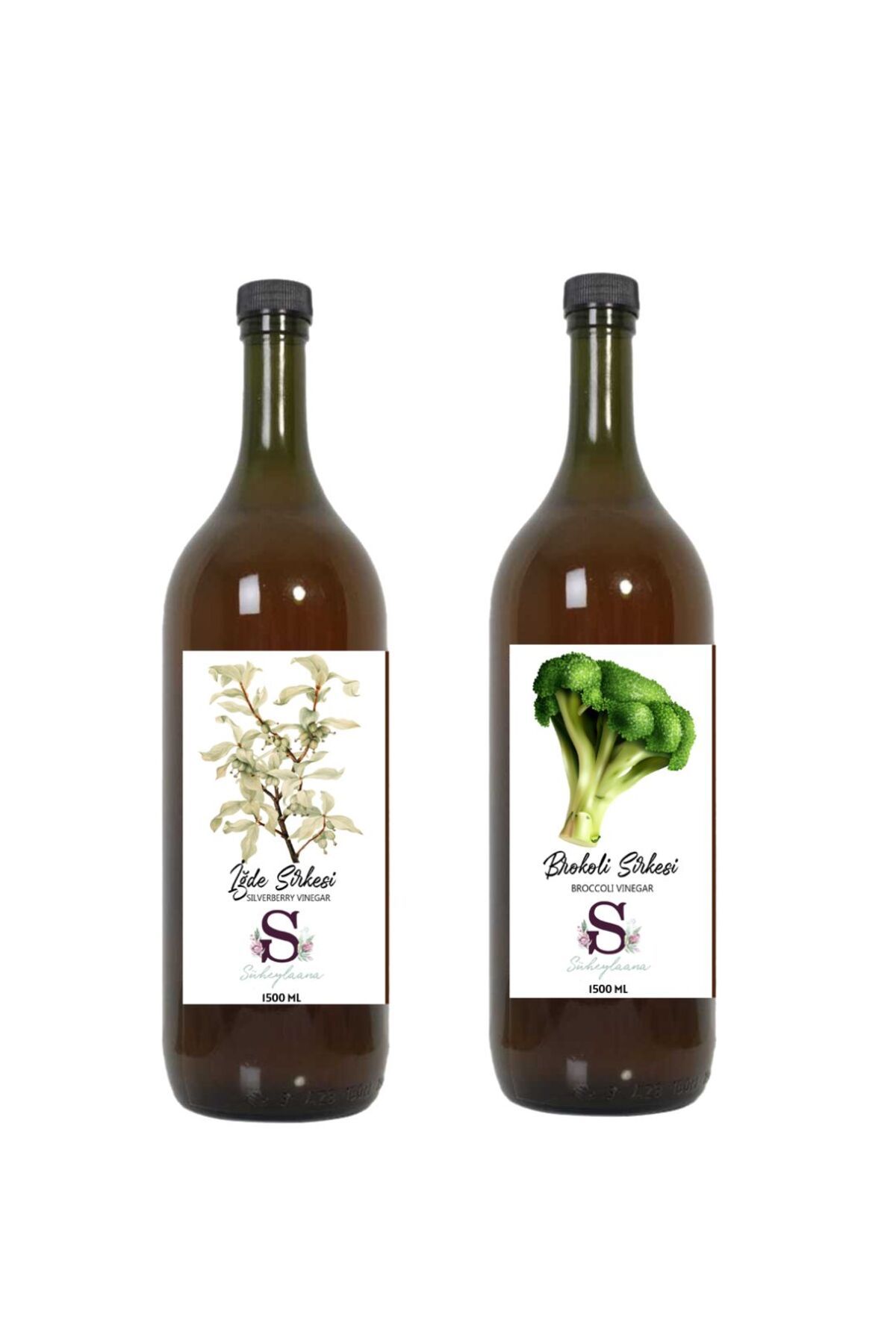 Süheylaana Doğal İğde Sirkesi 1500 Ml - Doğal Brokoli Sirkesi 1500 Ml