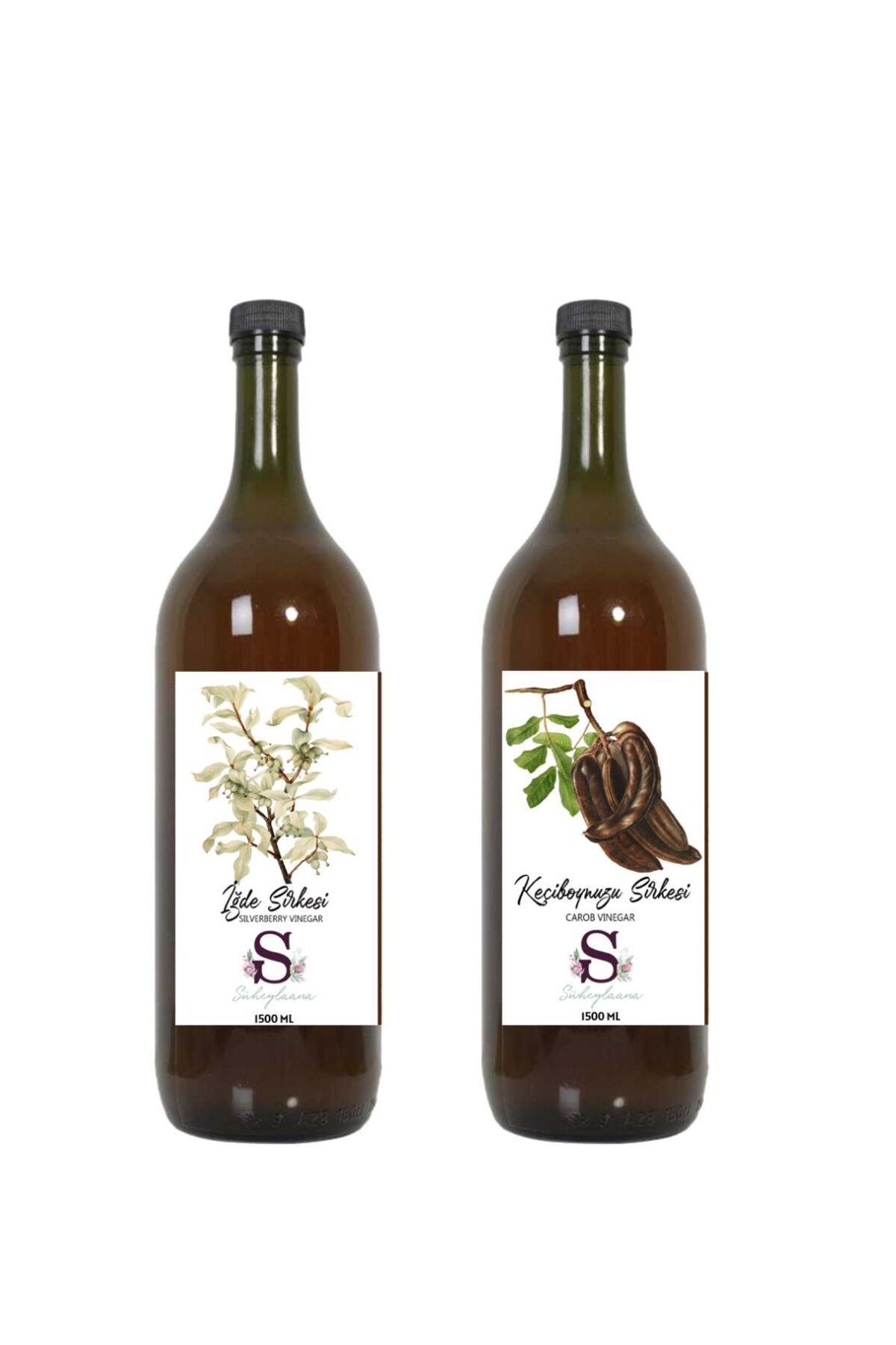 Süheylaana Doğal İğde Sirkesi 1500 Ml - Doğal Keçiboynuzu Sirkesi 1500 Ml