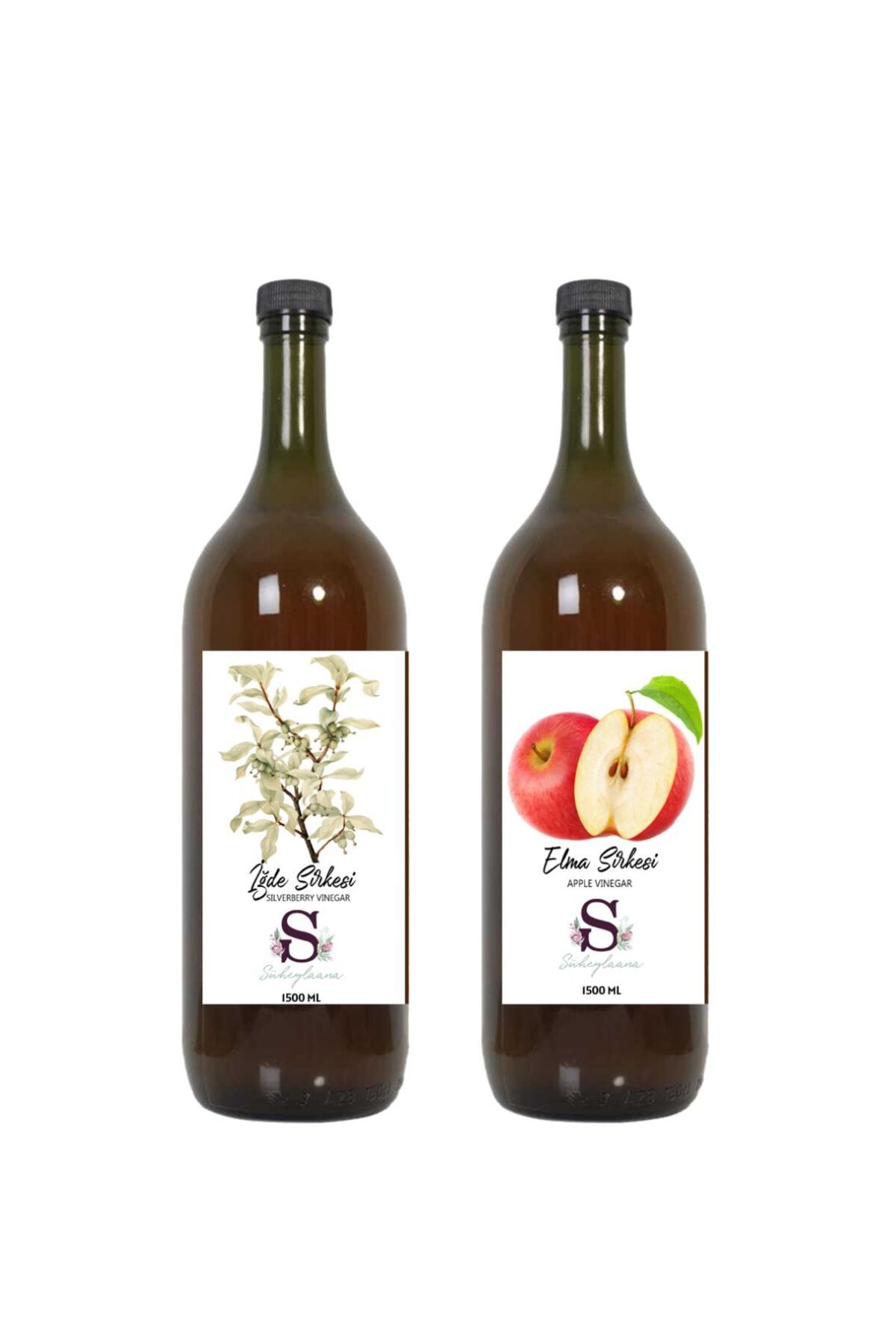 Süheylaana Doğal İğde Sirkesi 1500 Ml - Doğal Elma Sirkesi 1500 Ml