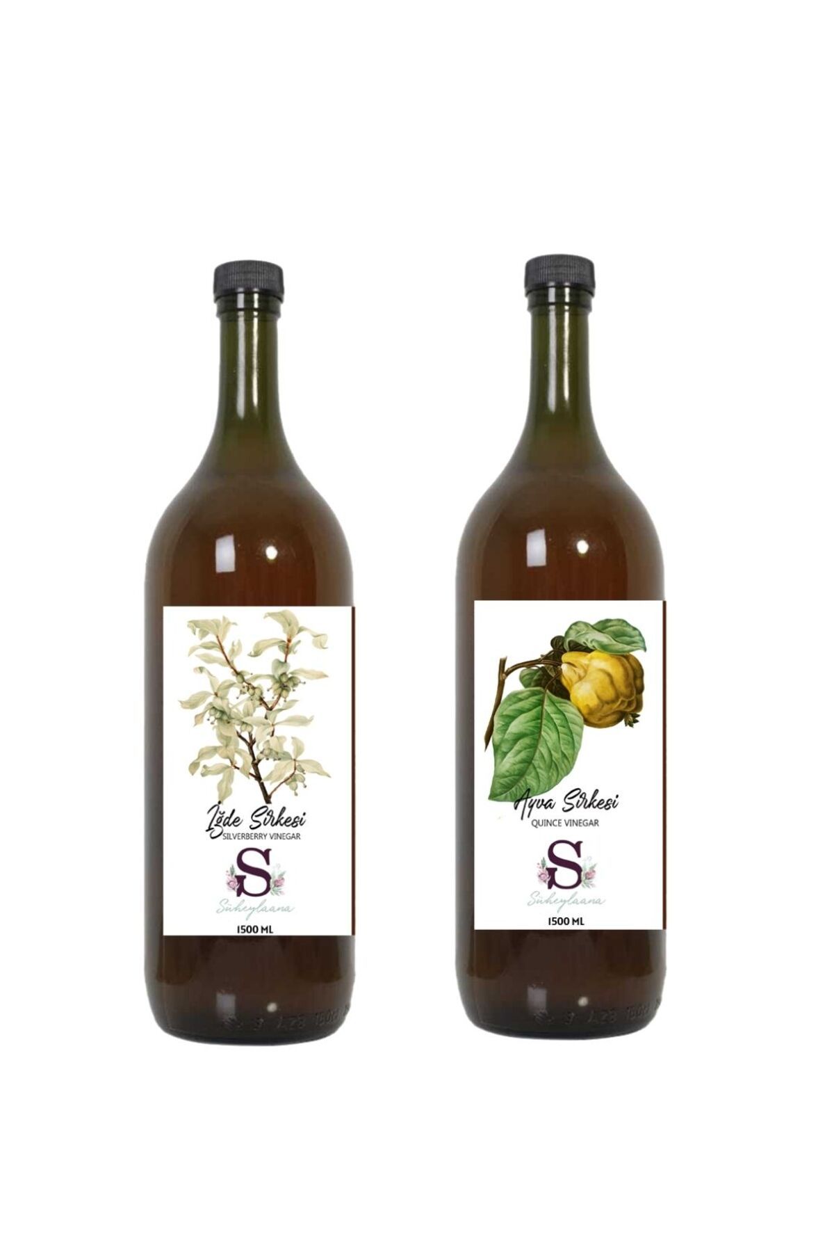 Süheylaana Doğal İğde Sirkesi 1500 Ml - Doğal Ayva Sirkesi 1500 Ml