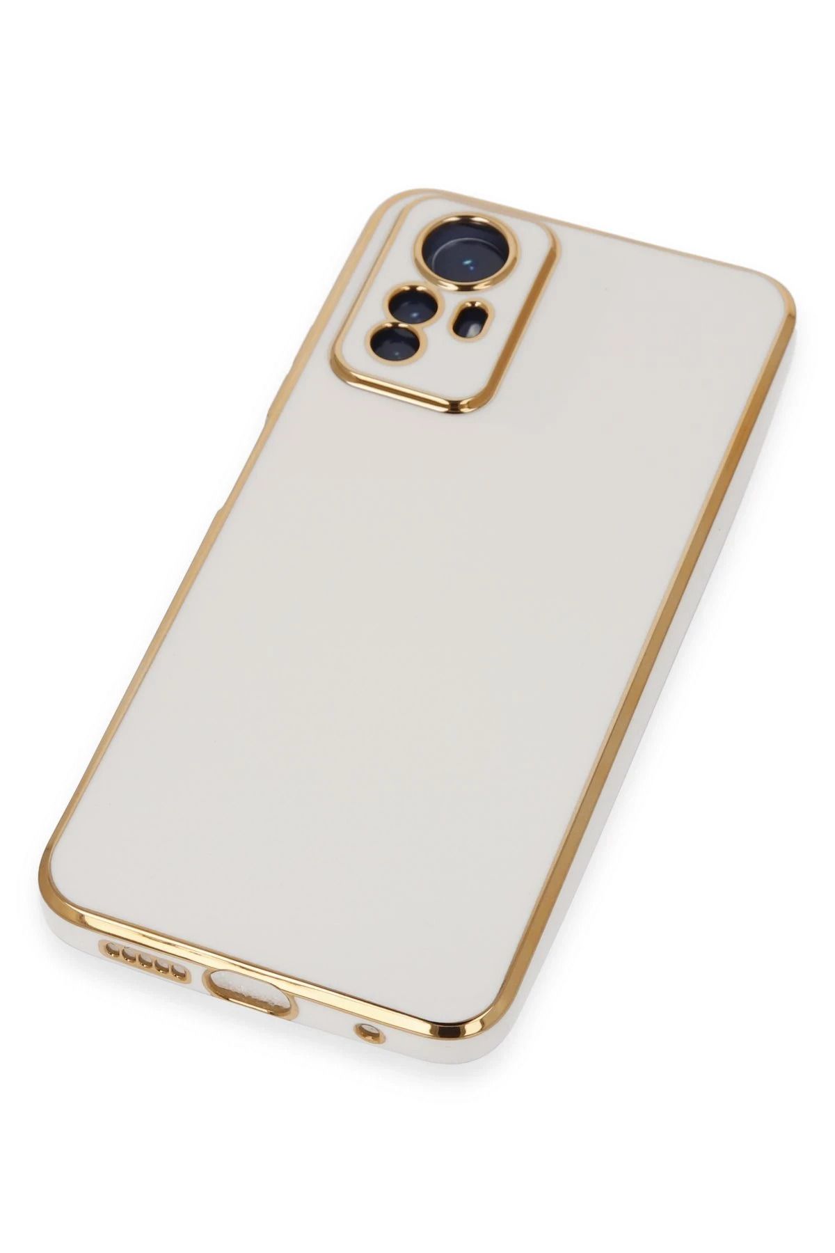 NewFace Xiaomi Redmi Note 12S Kılıf Volet Silikon - Beyaz WLZOR