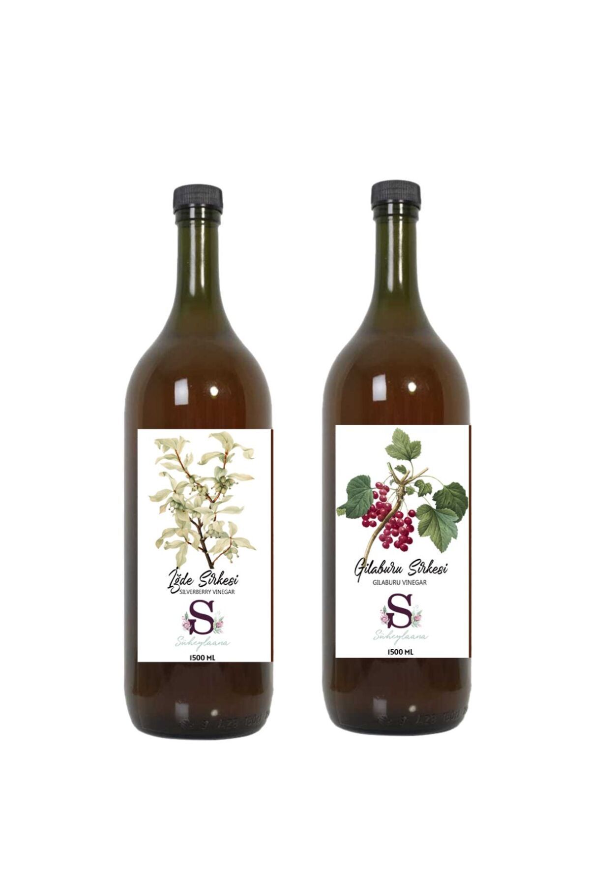 Süheylaana Doğal İğde Sirkesi 1500 Ml - Doğal Gilaburu Sirkesi 1500 Ml