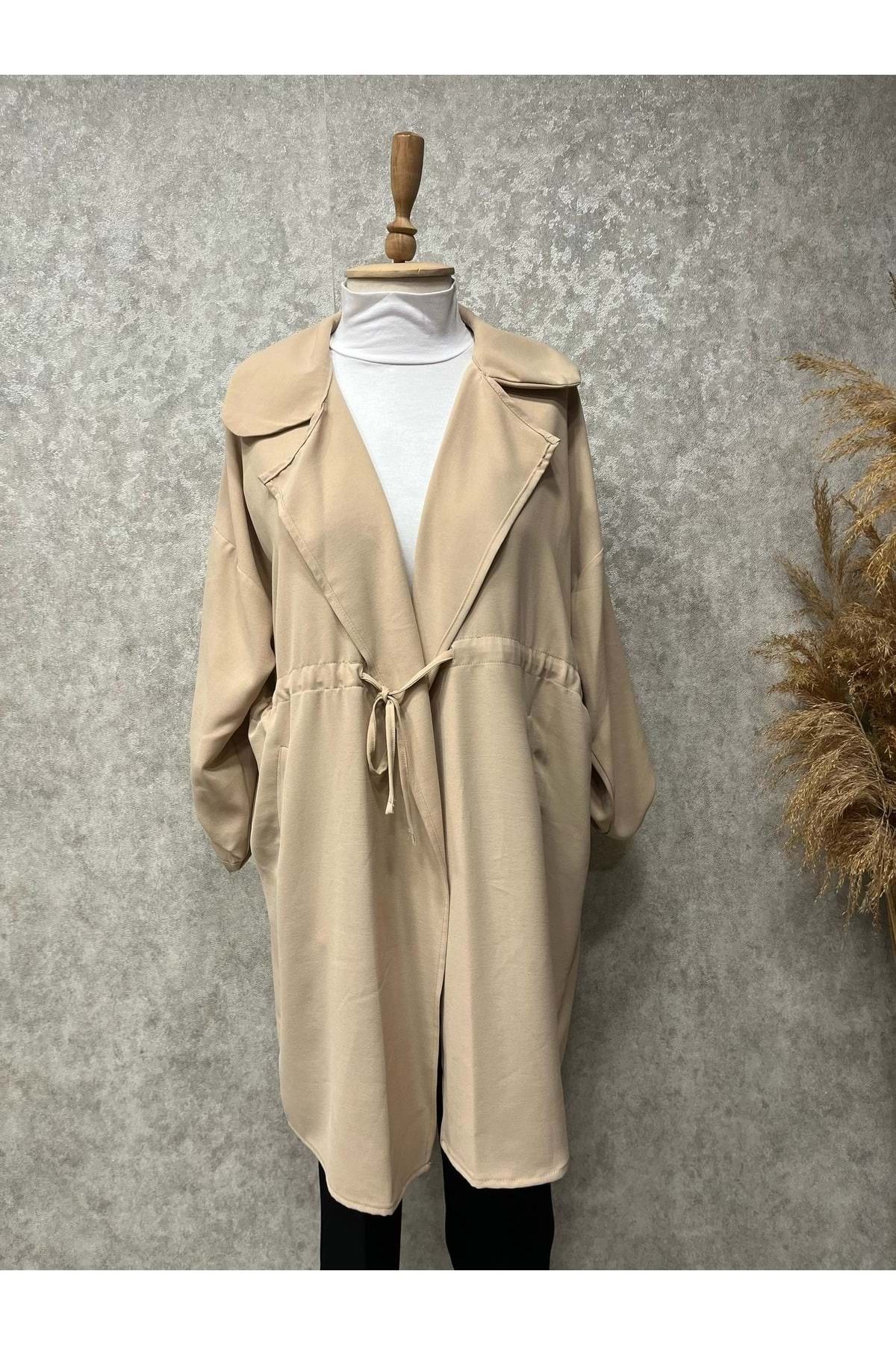 Eylül 25Y1556 CEKET BELİ BAĞLAMALI CEPLİ - EYLÜL - 25Y1556 - BEJ - STANDART