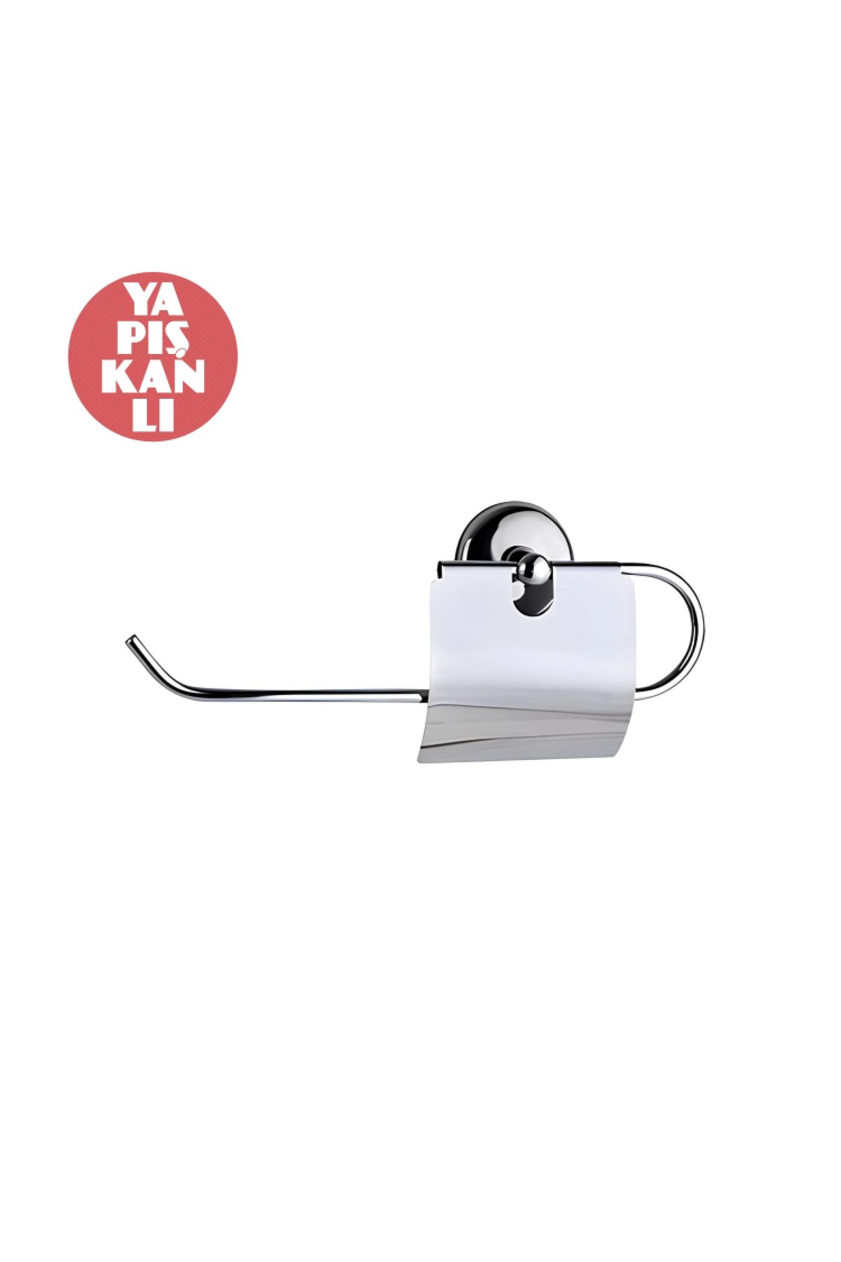 Alz Banyo Alz Yapışkanlı Krom Kaplamalı Paslanmaz Kapaklı Kağıt Havluluk YP16