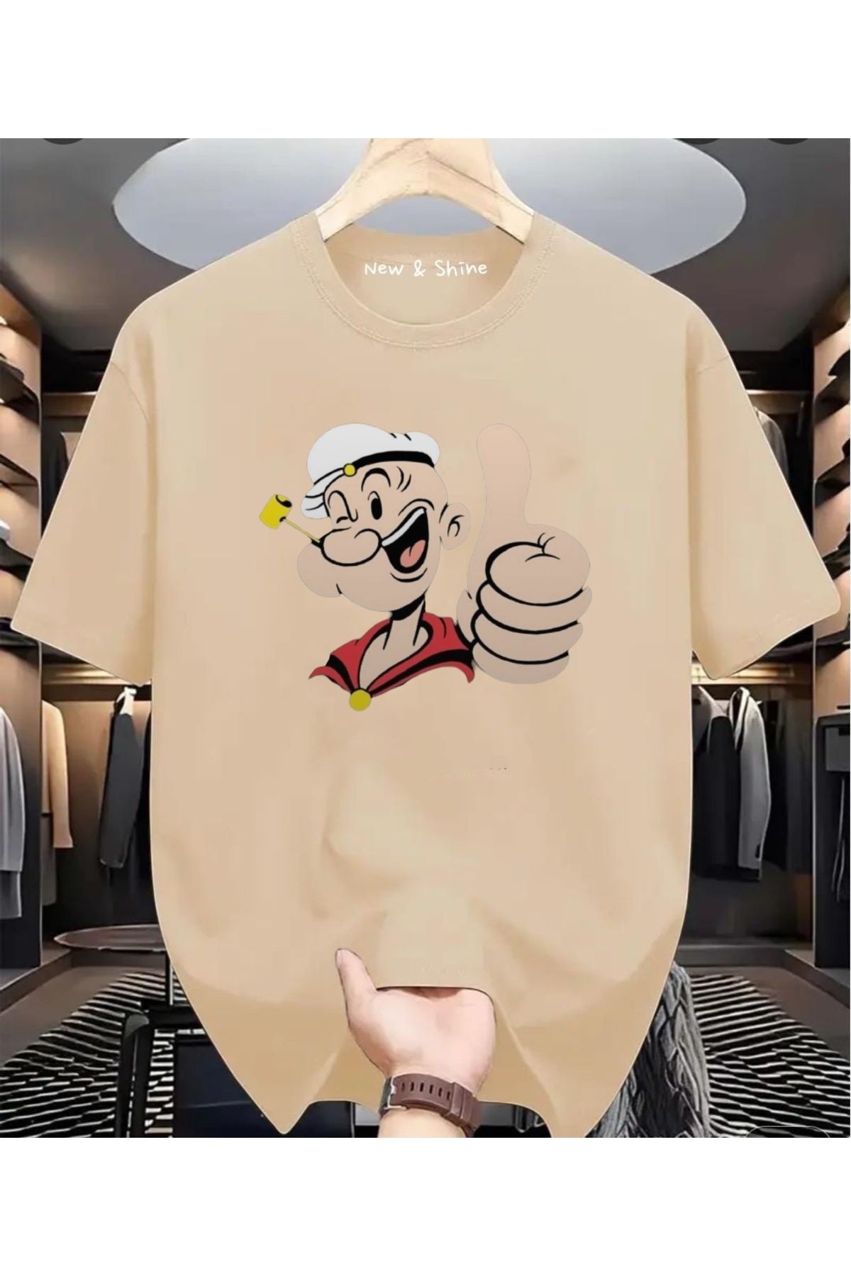 New Shine Temel Reis Büyük Beden Oversize T-Shirt