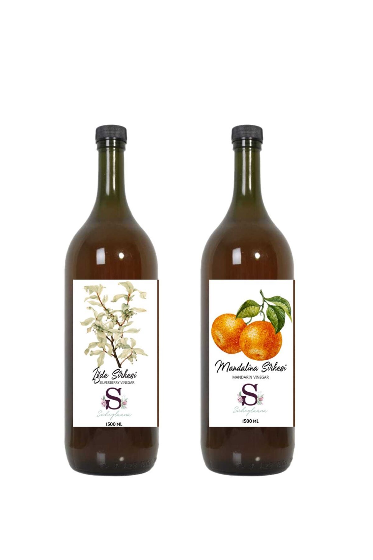 Süheylaana Doğal İğde Sirkesi 1500 Ml - Doğal Mandalina Sirkesi 1500 Ml