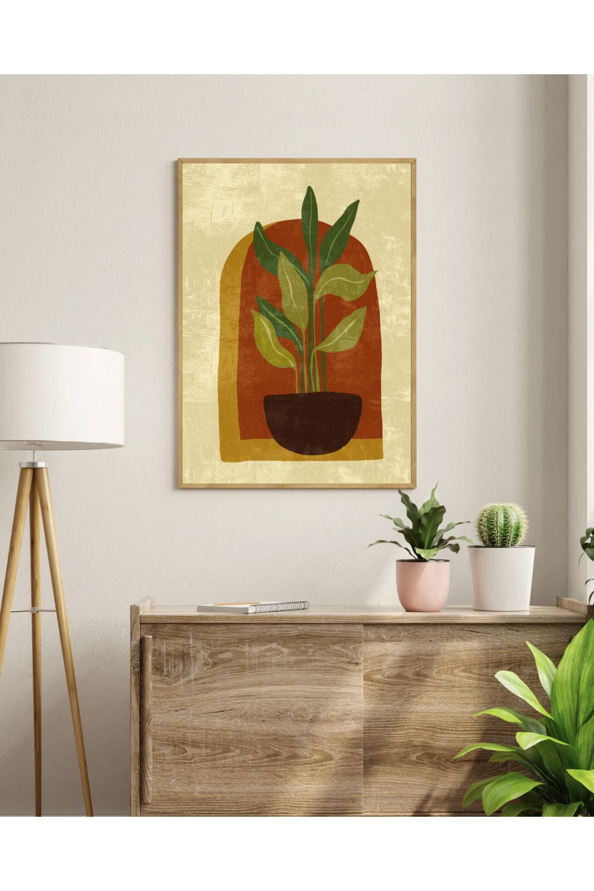 woodhomeworks tek parça salon ofis dekor tablo