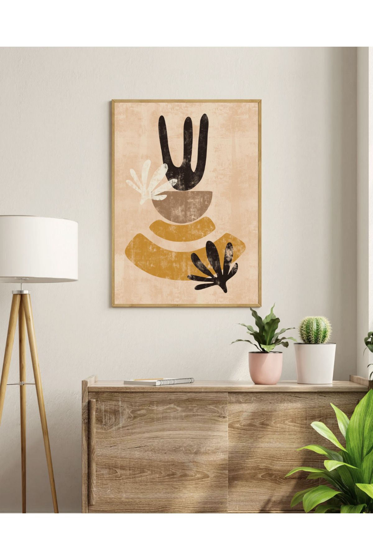 woodhomeworks tek parca salon ofis dekor tablo
