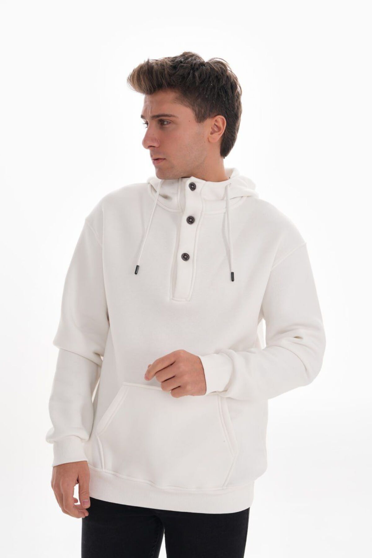 Baya Butik Erkek Oversize Patlı Sweatshirt
