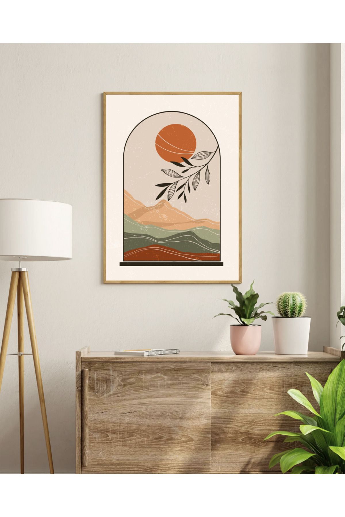 woodhomeworks tek parça salon ofis dekor tablo