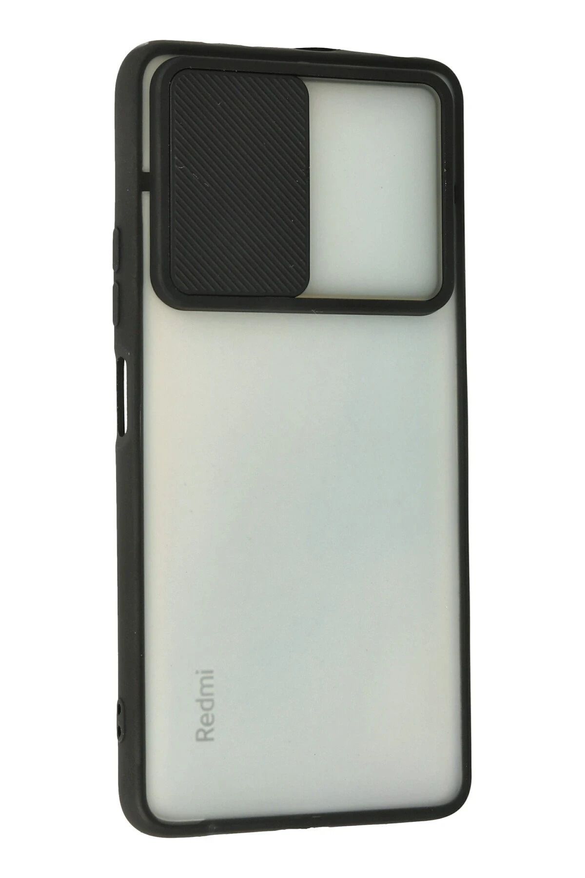 NewFace Xiaomi Redmi Note 10 Pro Kılıf Palm Buzlu Kamera Sürgülü Silikon - Siyah WLZOR