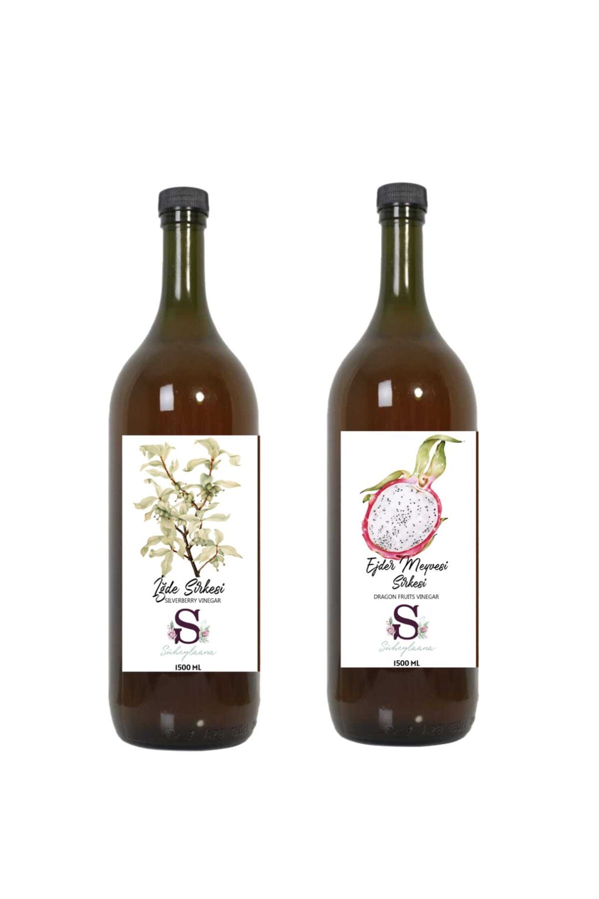Süheylaana Doğal İğde Sirkesi 1500 Ml - Doğal Ejder Meyvesi Sirkesi 1500 Ml