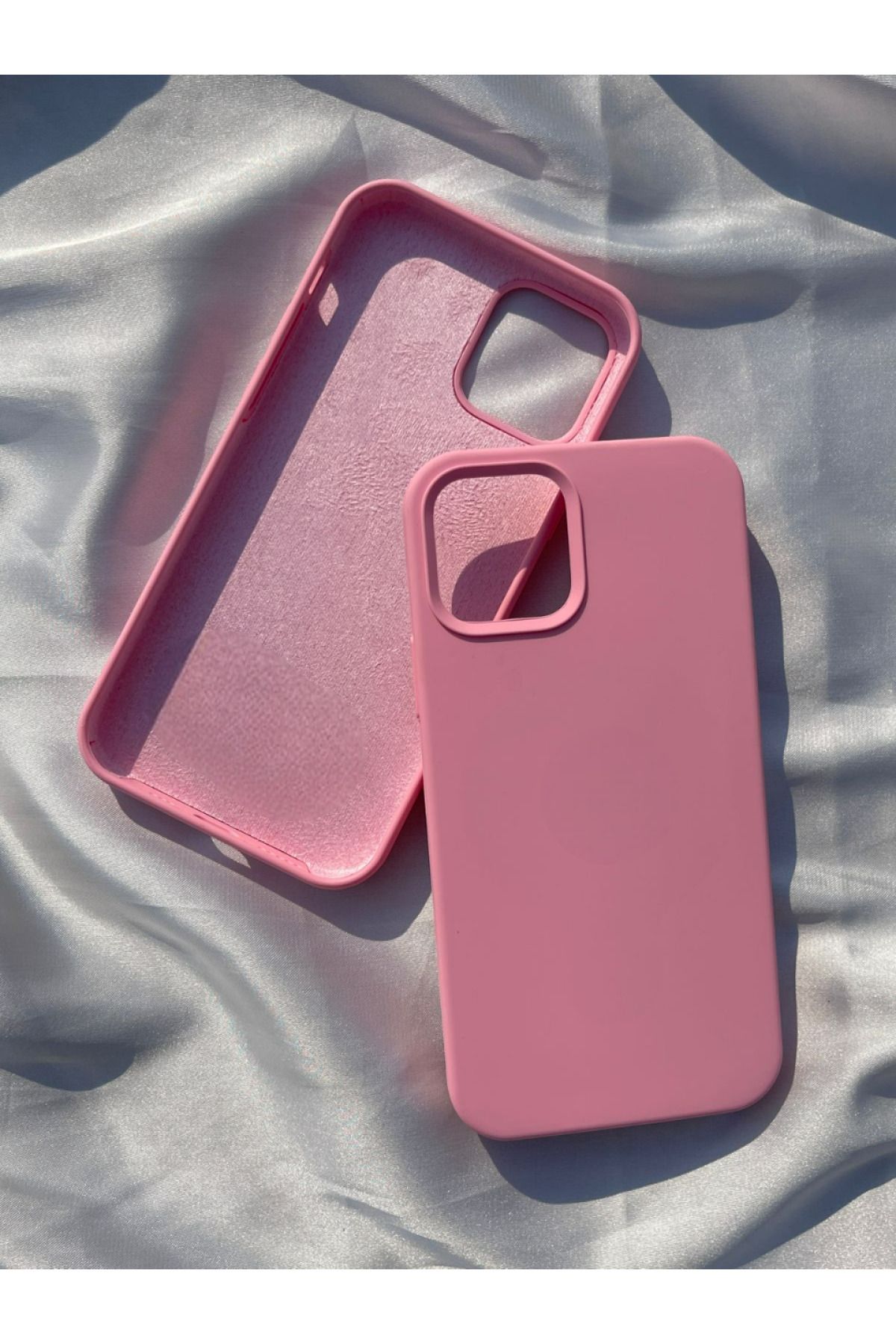 CaseKİdükkan Iphone 13 Ve 14 Ile Uyumlu Lansman Silikon Kılıf Premium A Class - Şeker Pembe