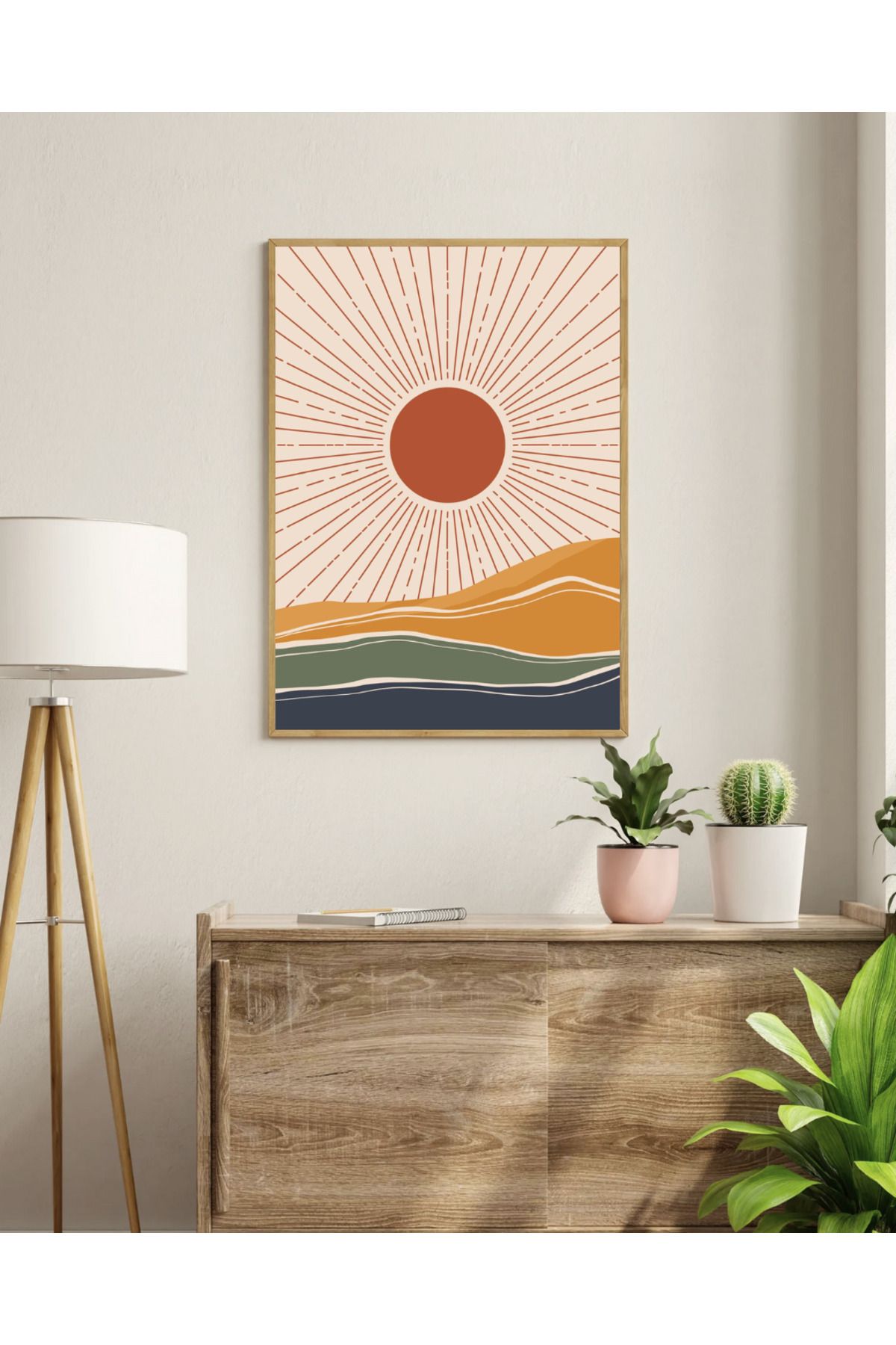 woodhomeworks tek parça salon ofis dekor tablo
