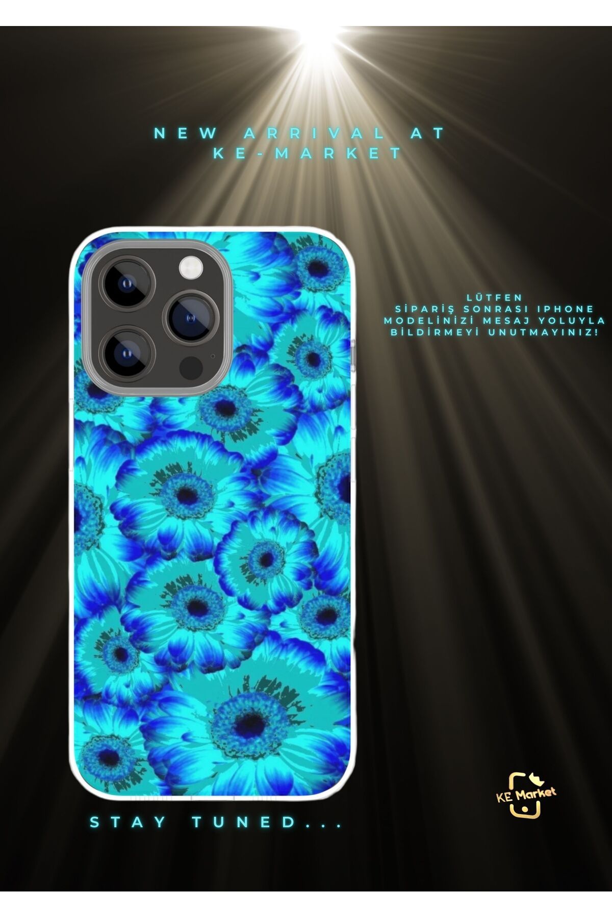 SOFTCASE Blue Series Iphone Tasarım Kılıf (LÜTFEN MESAJ YOLUYLA TELEFON MODELİNİZİ YAZINIZ)
