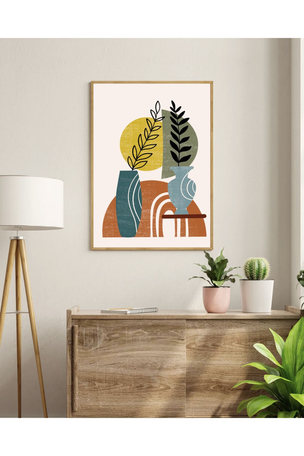 woodhomeworks tek parça salon ofis dekor tablo