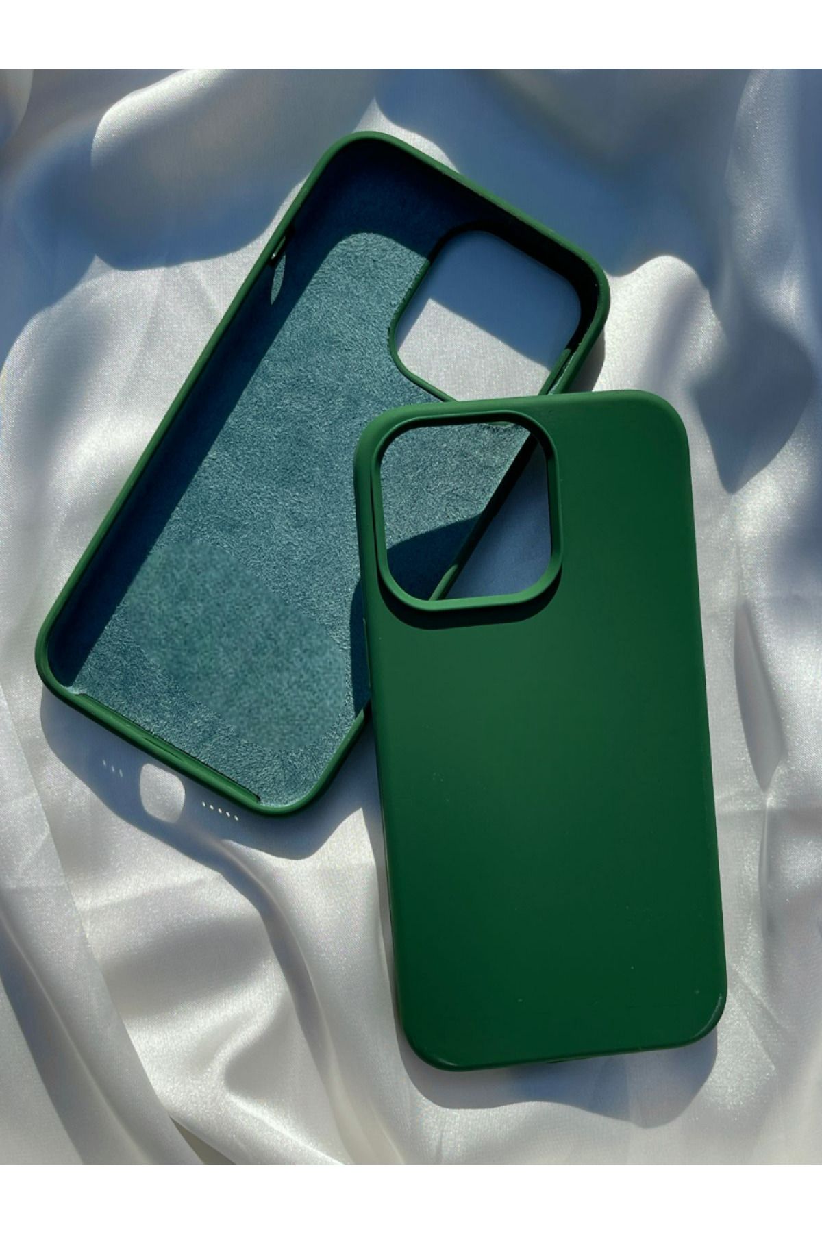 CaseKİdükkan Iphone 13 Ve 14 Ile Uyumlu Lansman Silikon Kılıf Premium A Class - Haki