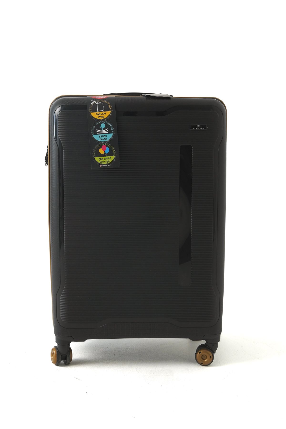 Solo Bag Büyük Boy Polipropilen Kırılmaz Pp Silikon Valiz 75 cm